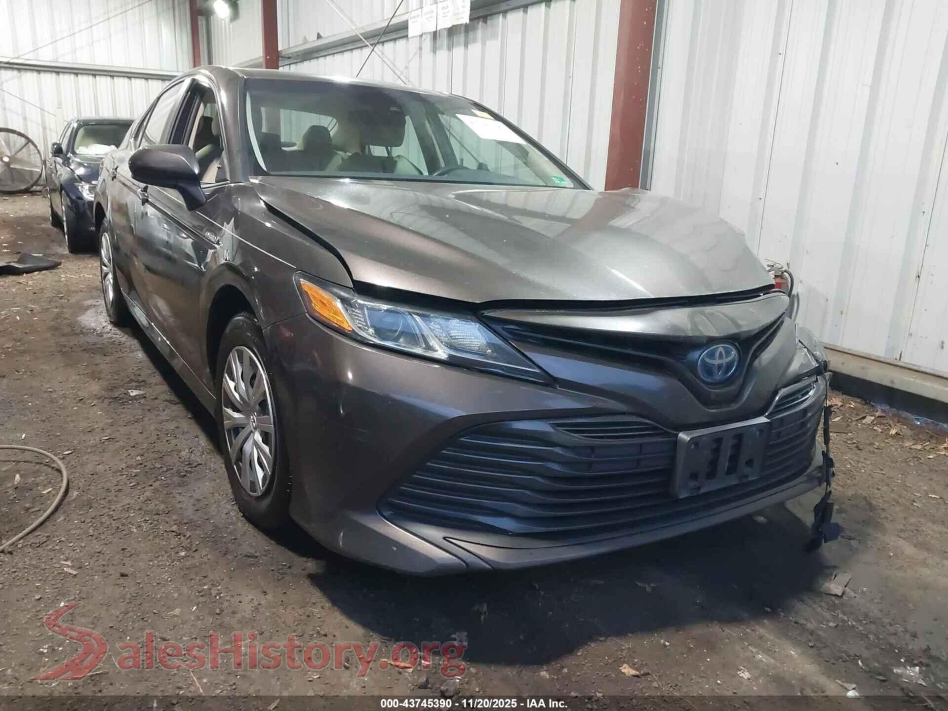 2019 TOYOTA CAMRY HYBRID — VIN 4T1B31HK1KU005095