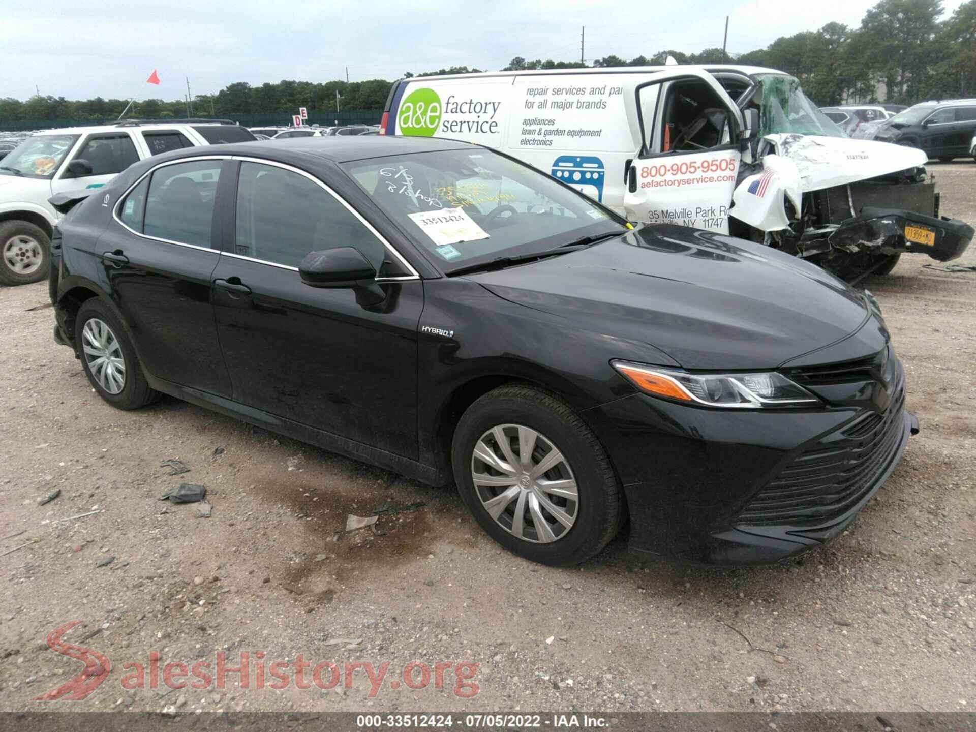2019 TOYOTA CAMRY — VIN 4T1B31HK7KU510400