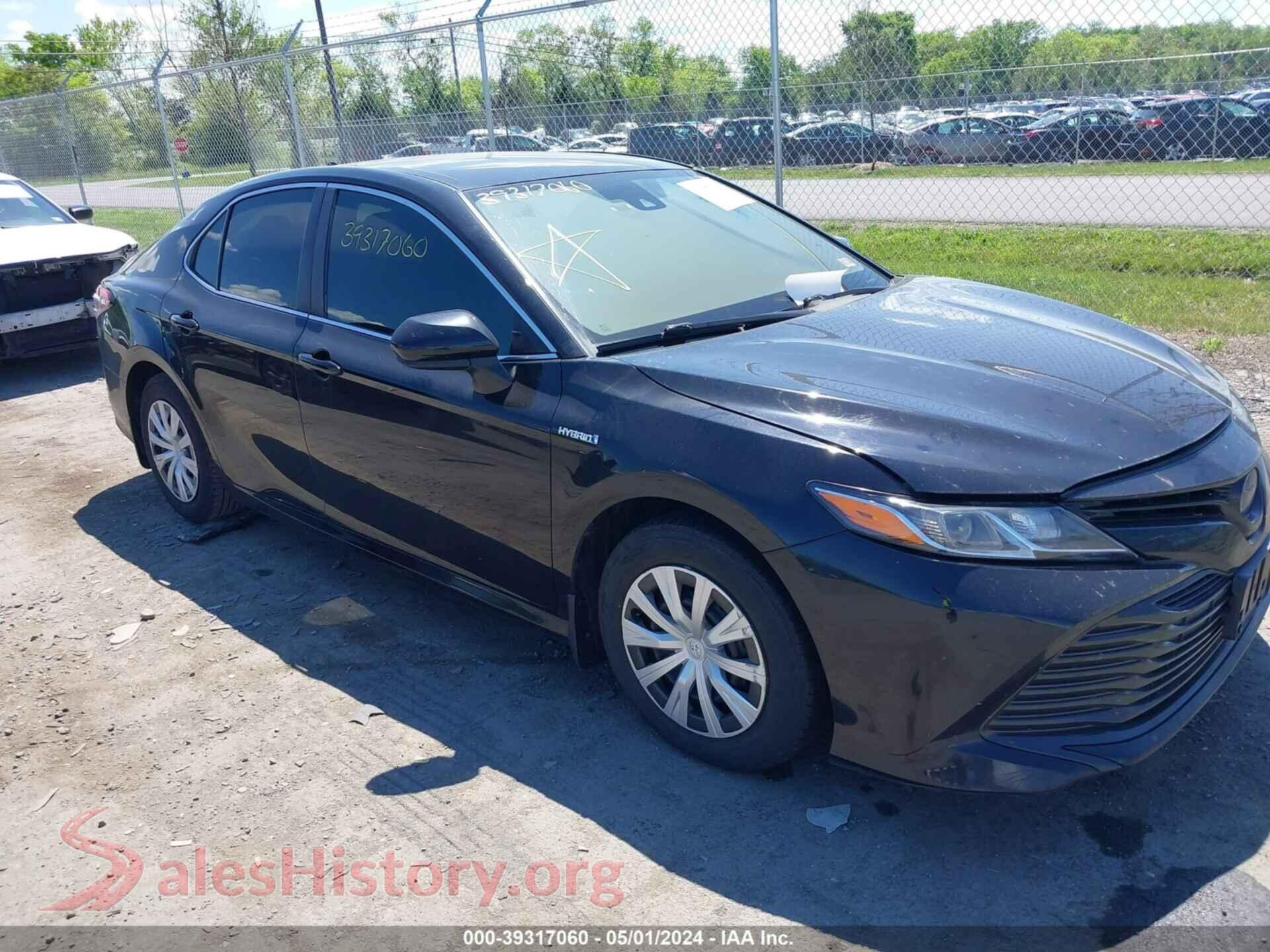 2019 TOYOTA CAMRY HYBRID — VIN 4T1B31HKXKU511542
