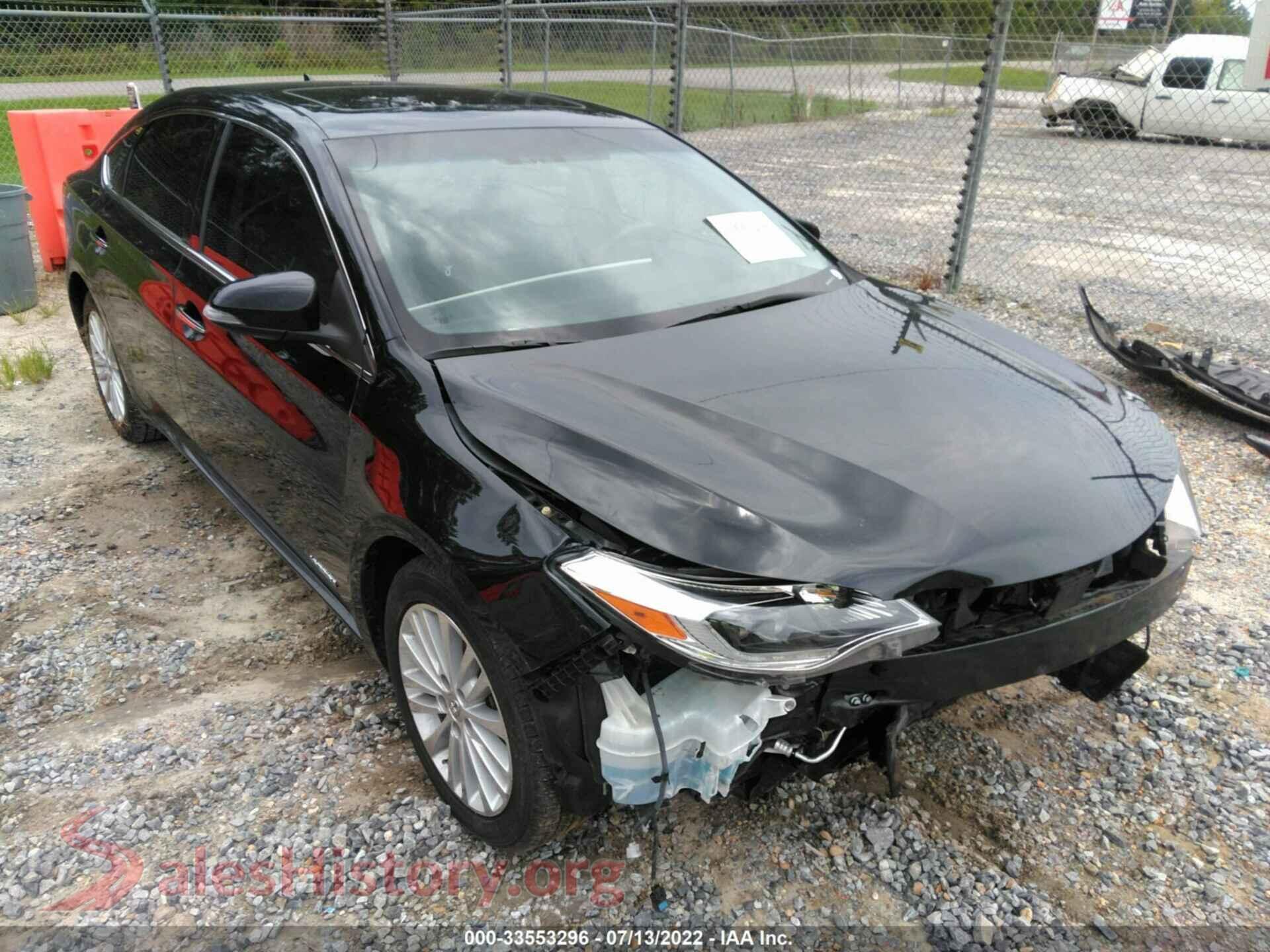 2013 TOYOTA AVALON HYBRID — VIN 4T1BD1EB0DU015069