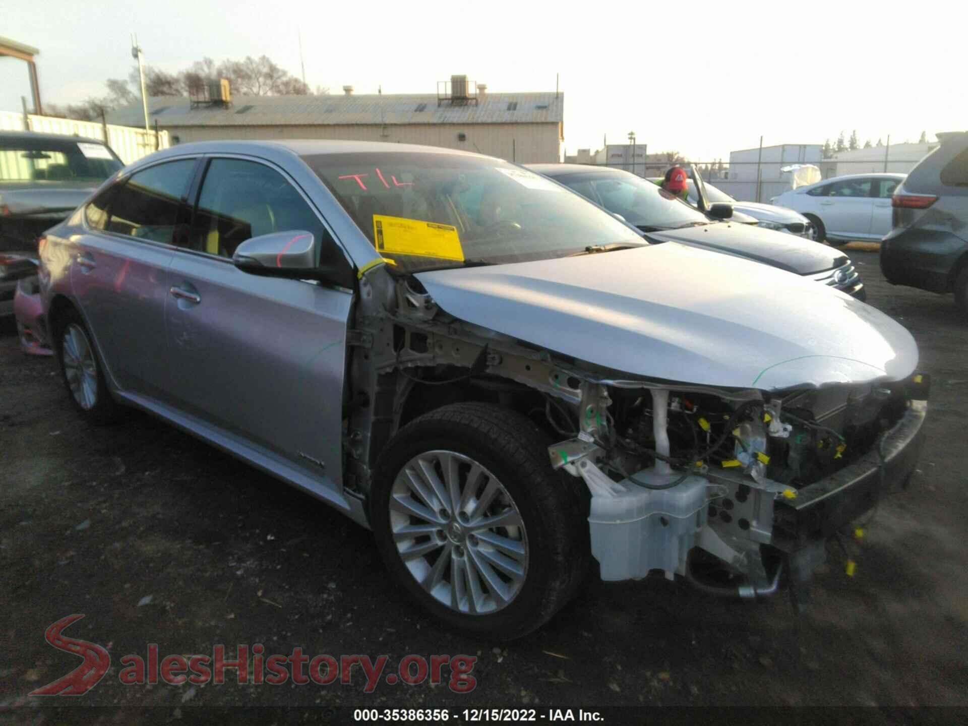 2014 TOYOTA AVALON HYBRID — VIN 4T1BD1EB2EU035339