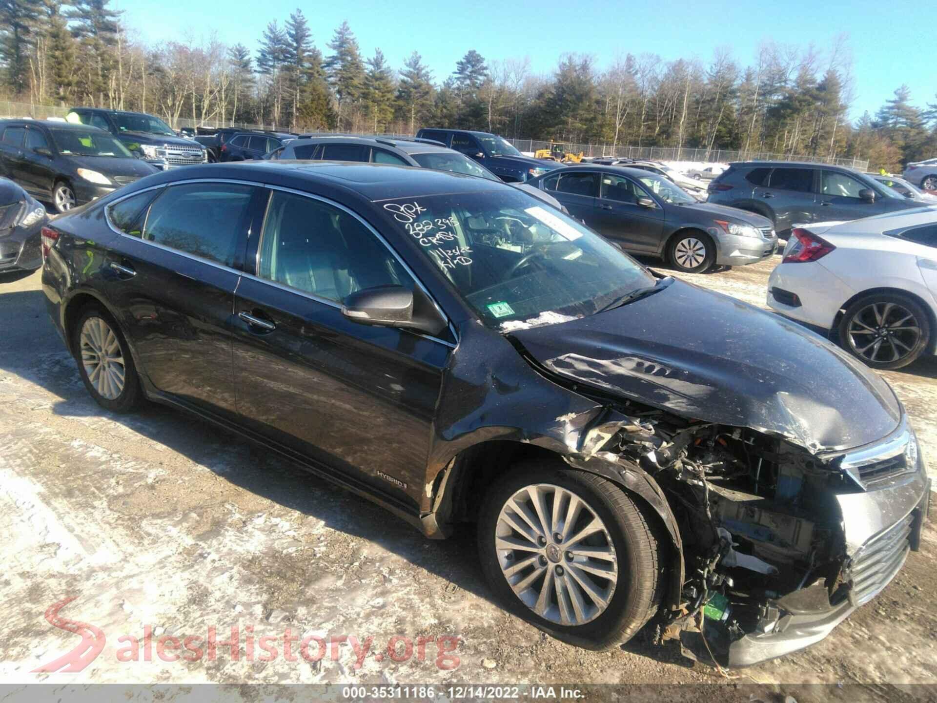 2013 TOYOTA AVALON HYBRID — VIN 4T1BD1EB4DU006584