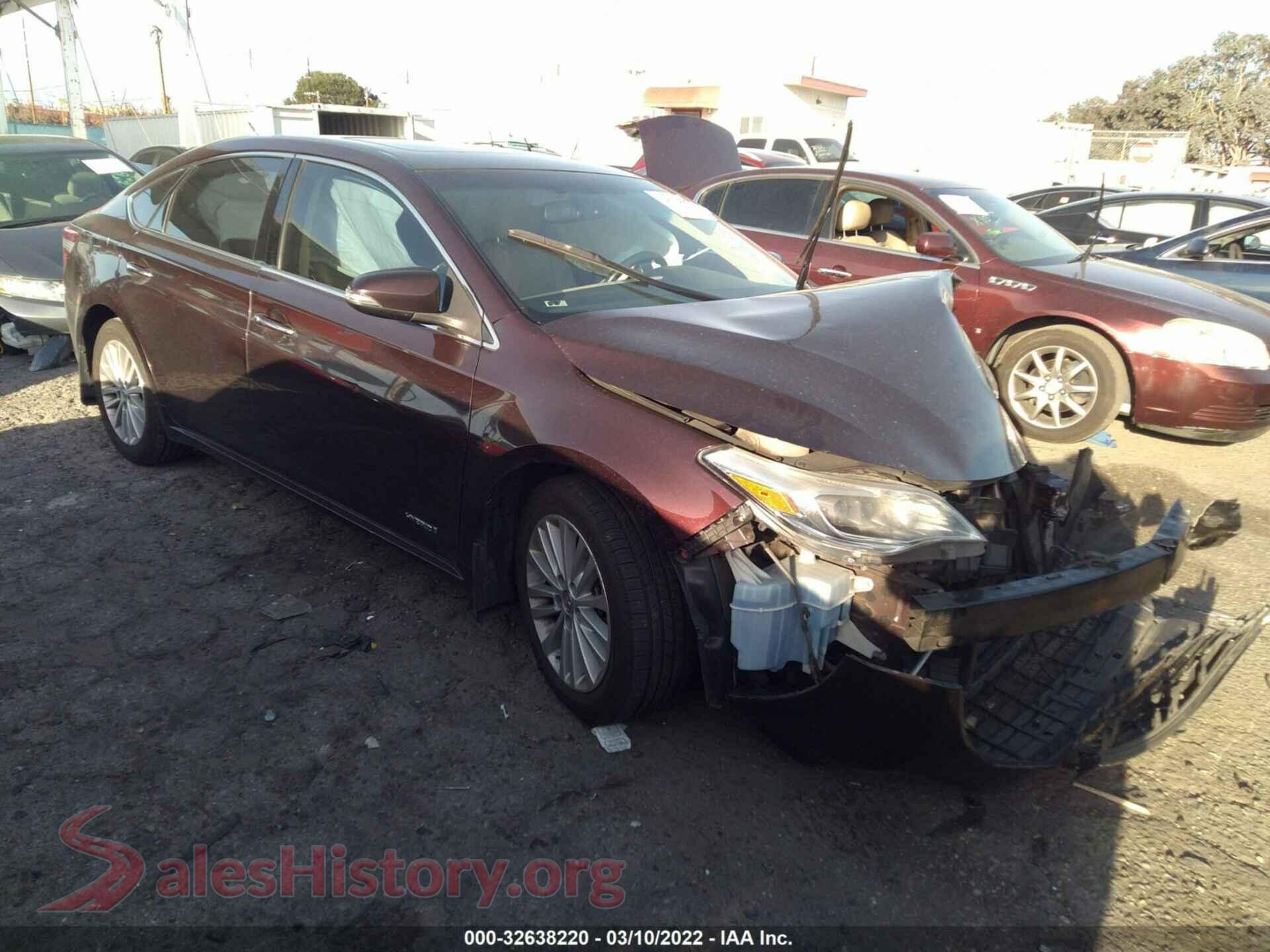 2013 TOYOTA AVALON HYBRID — VIN 4T1BD1EB7DU009687