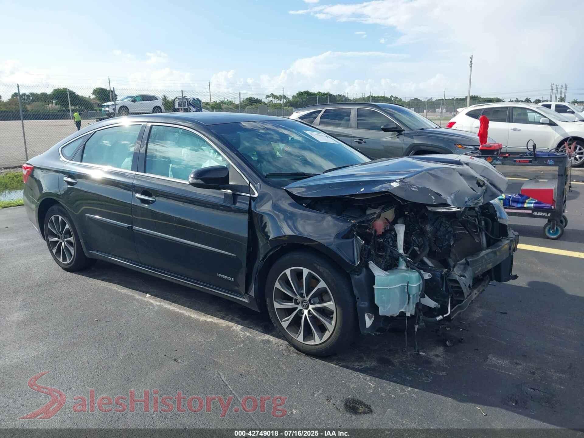 2018 TOYOTA AVALON HYBRID — VIN 4T1BD1EB8JU061910