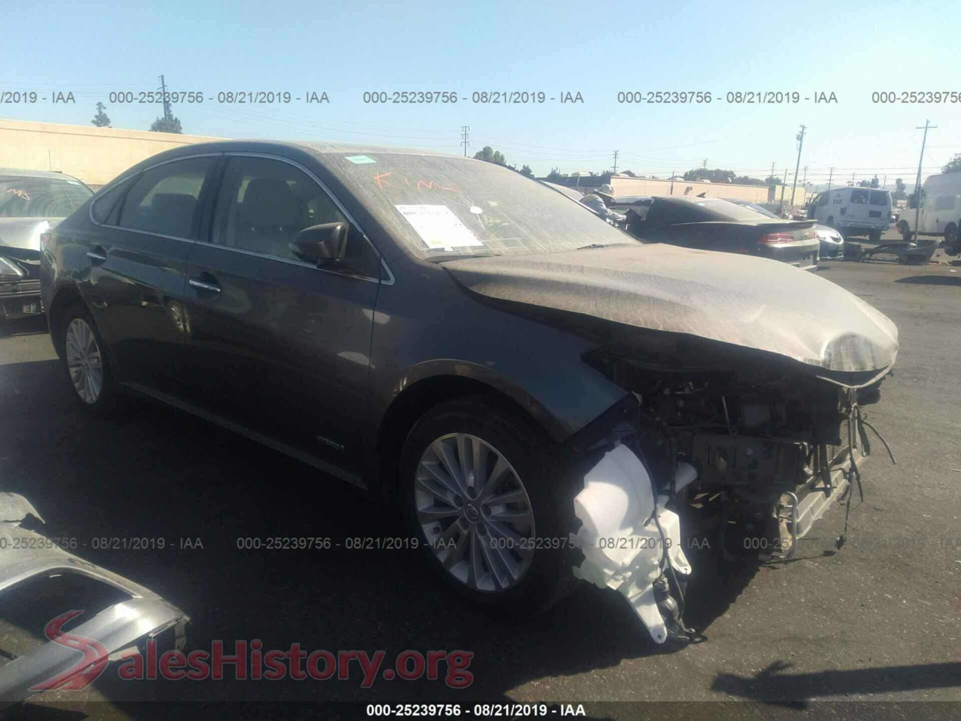 2013 TOYOTA AVALON — VIN 4T1BD1EB9DU007942