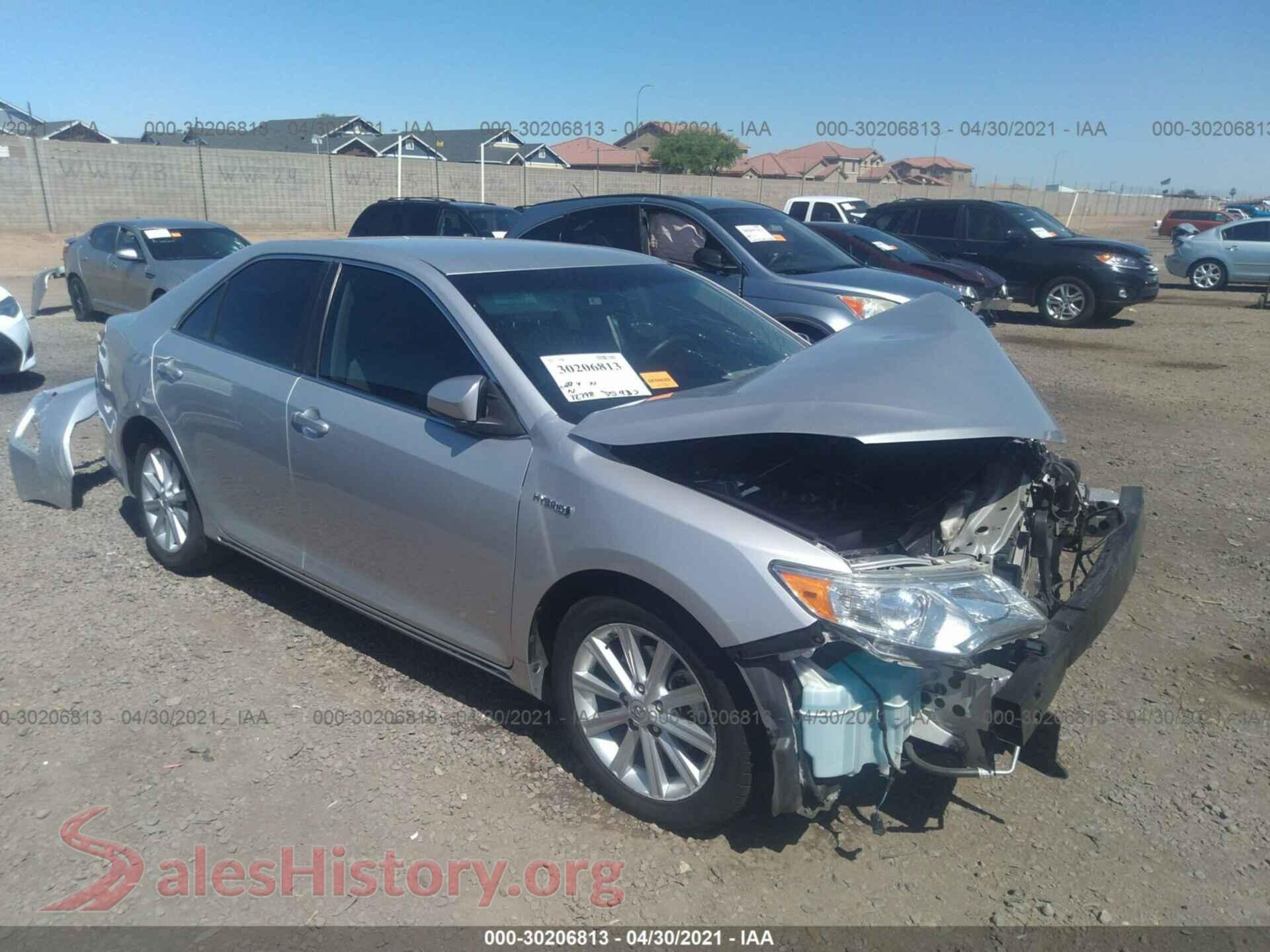 2012 TOYOTA CAMRY HYBRID — VIN 4T1BD1FK1CU042164