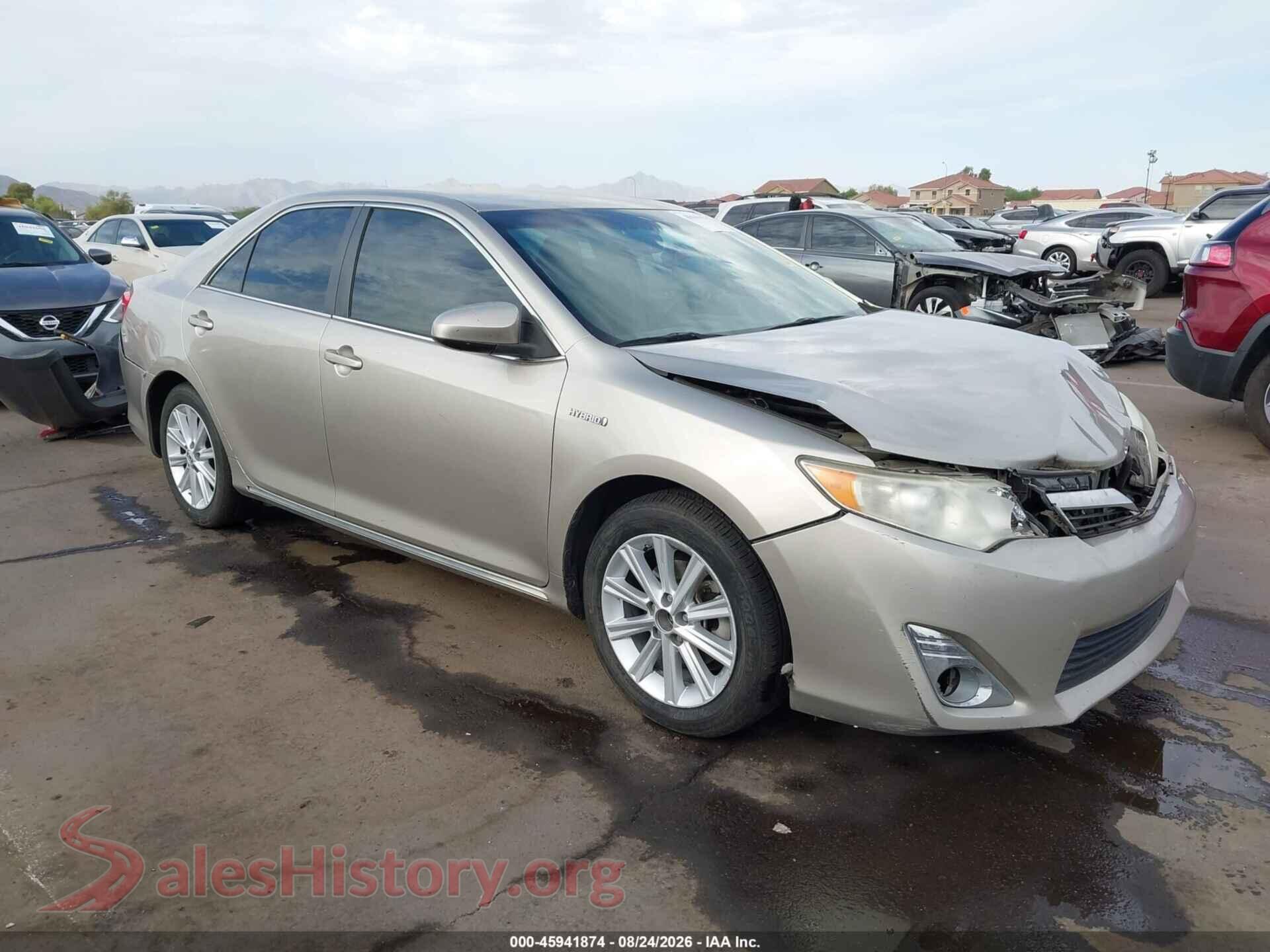 2014 TOYOTA CAMRY HYBRID — VIN 4T1BD1FK1EU129873