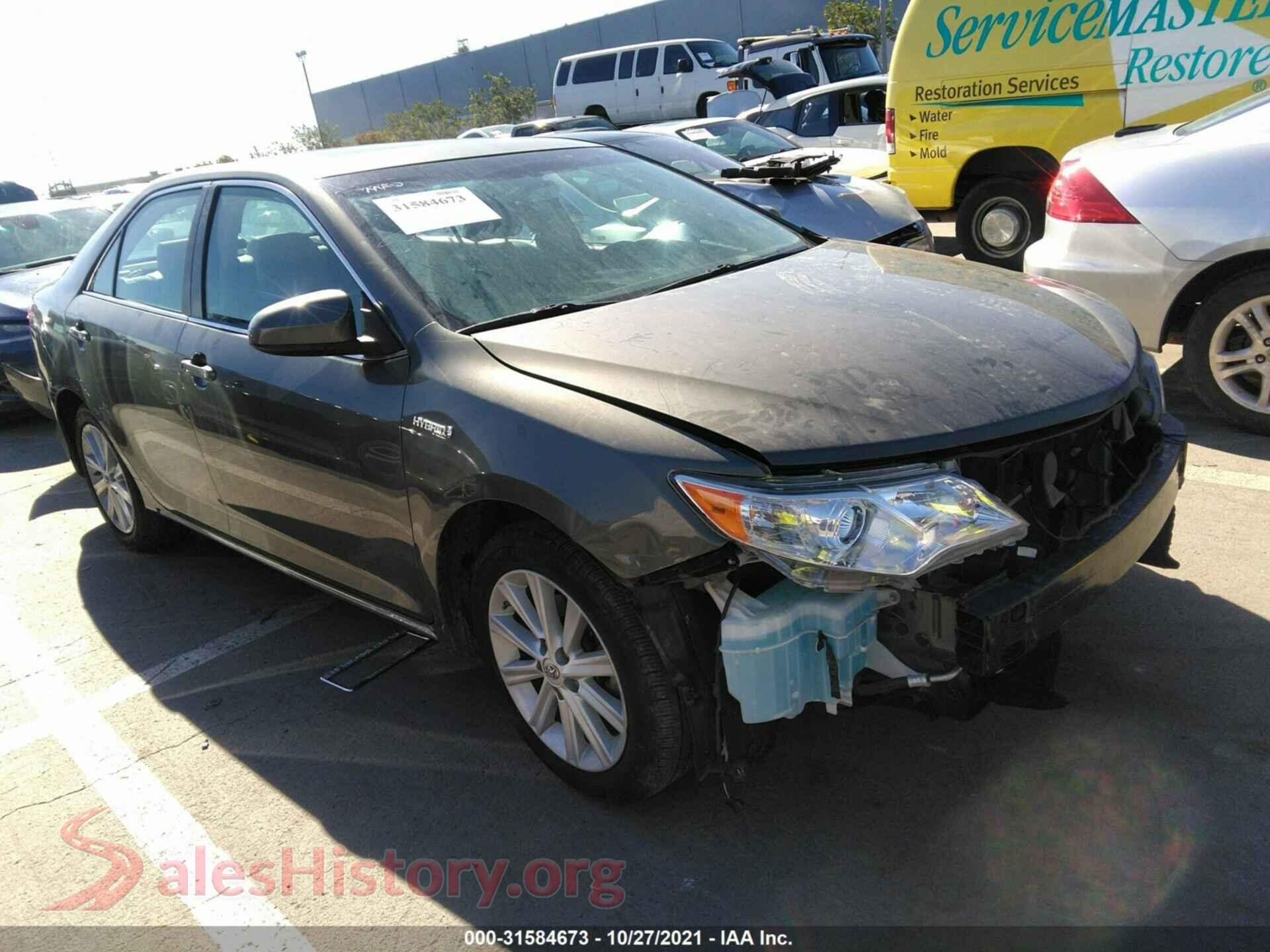 2014 TOYOTA CAMRY HYBRID — VIN 4T1BD1FK2EU133706