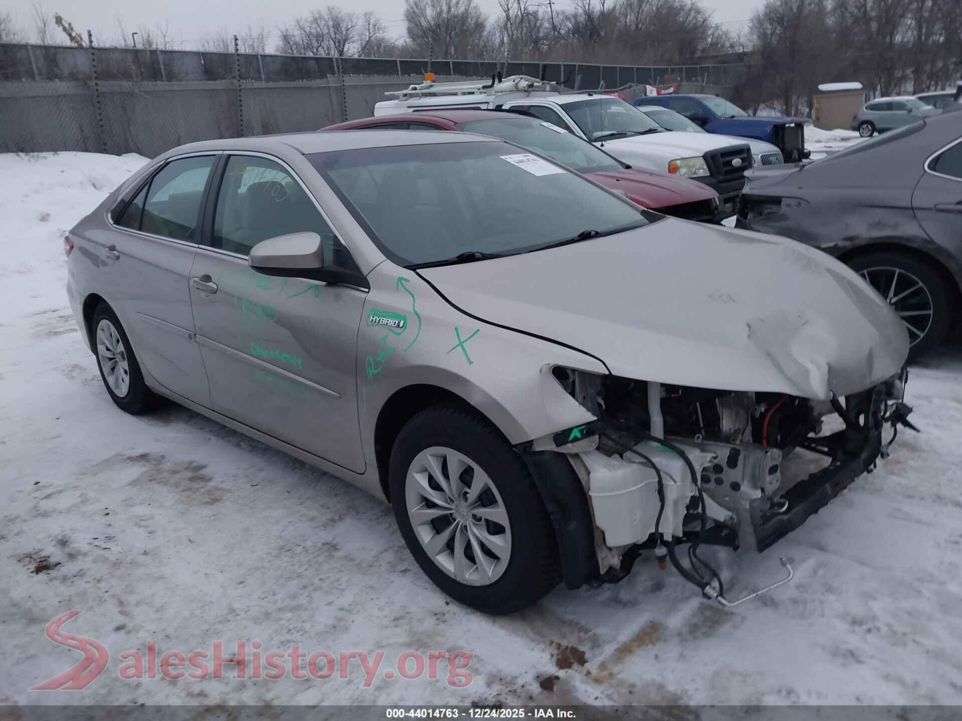 2017 TOYOTA CAMRY HYBRID — VIN 4T1BD1FK2HU206903