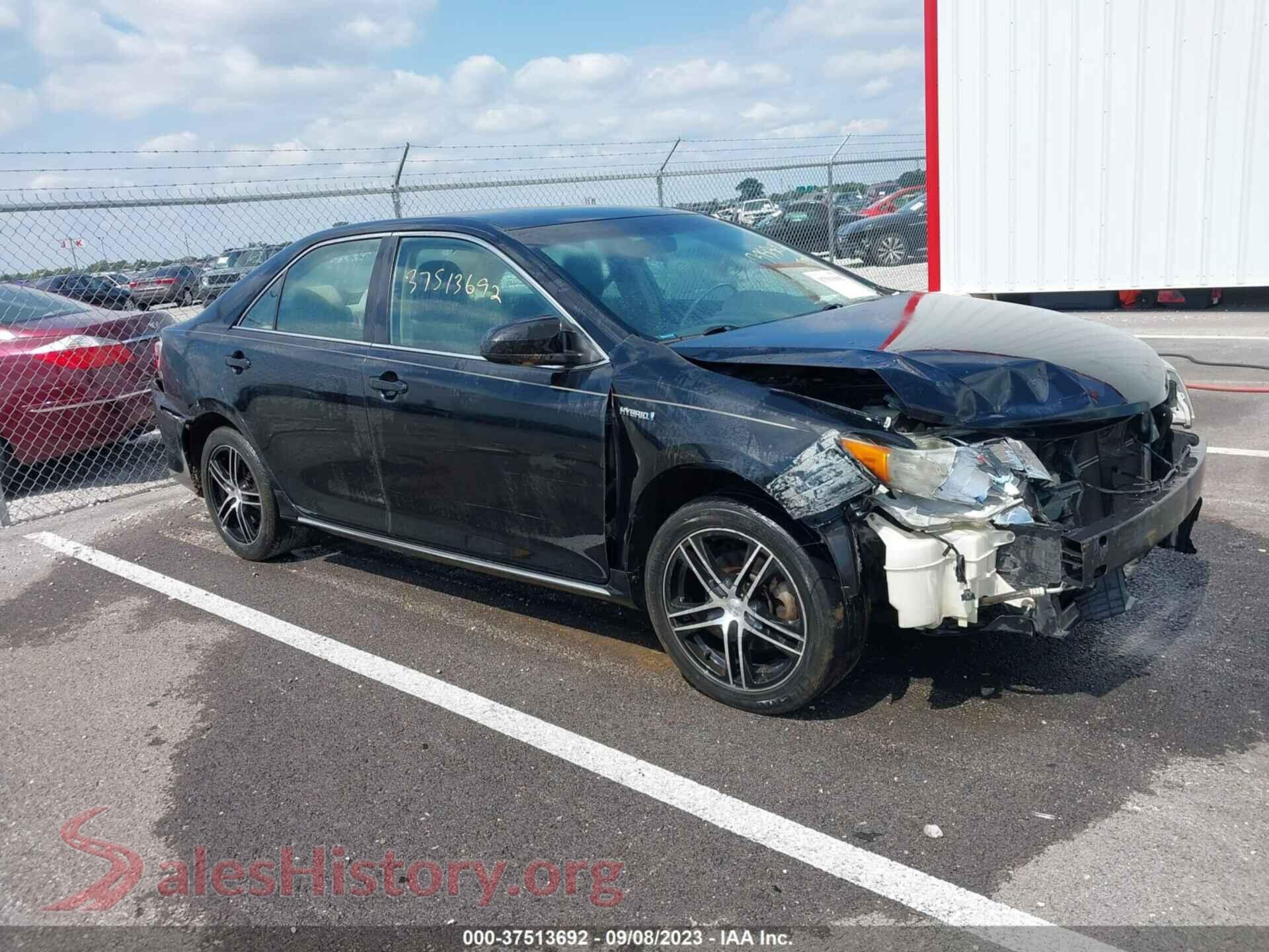 2012 TOYOTA CAMRY HYBRID — VIN 4T1BD1FK3CU016973
