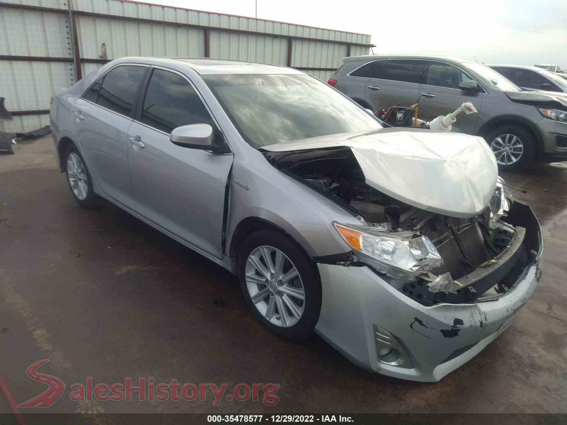 2013 TOYOTA CAMRY HYBRID — VIN 4T1BD1FK3DU077709