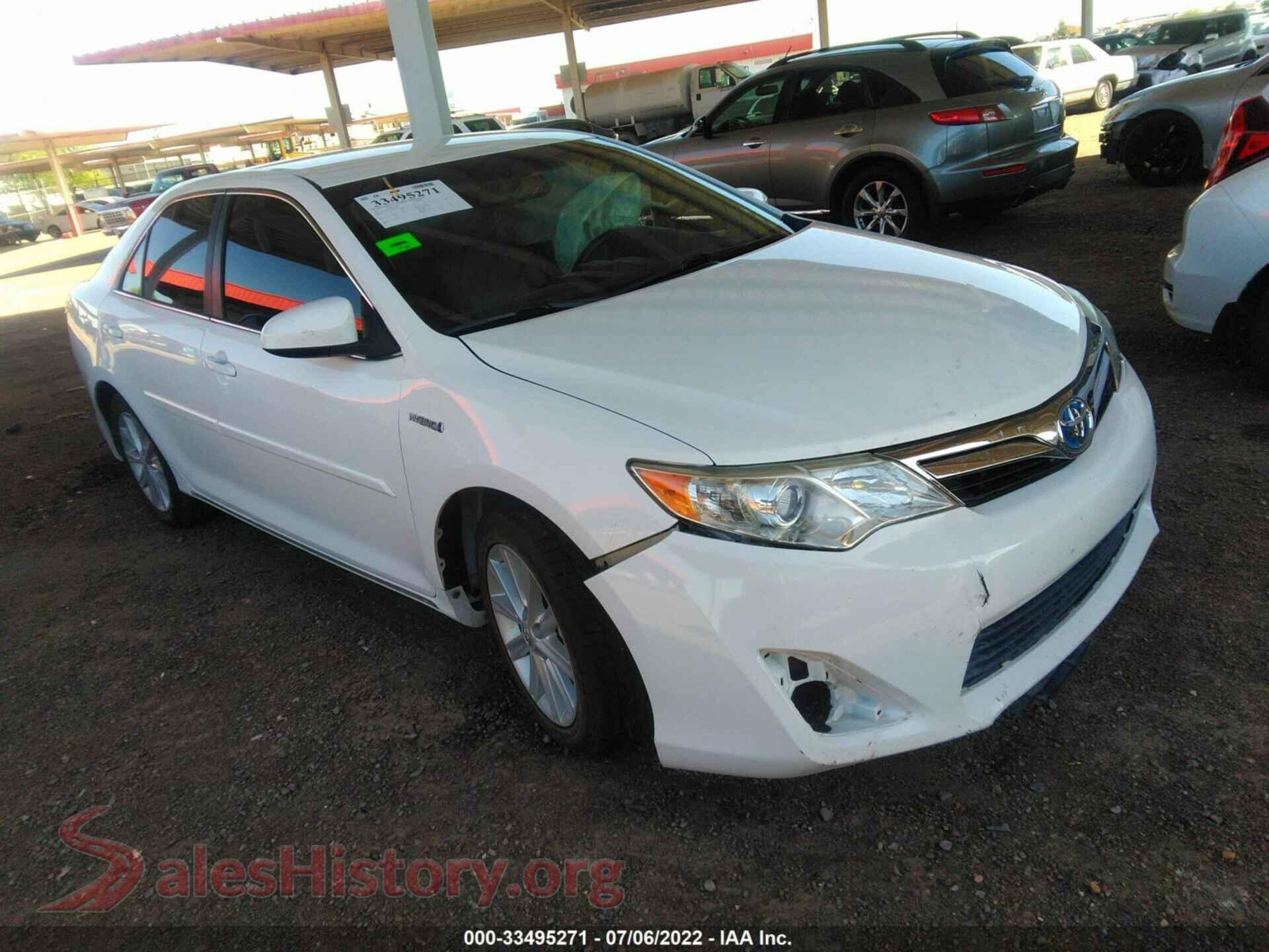 2012 TOYOTA CAMRY HYBRID — VIN 4T1BD1FK4CU052476