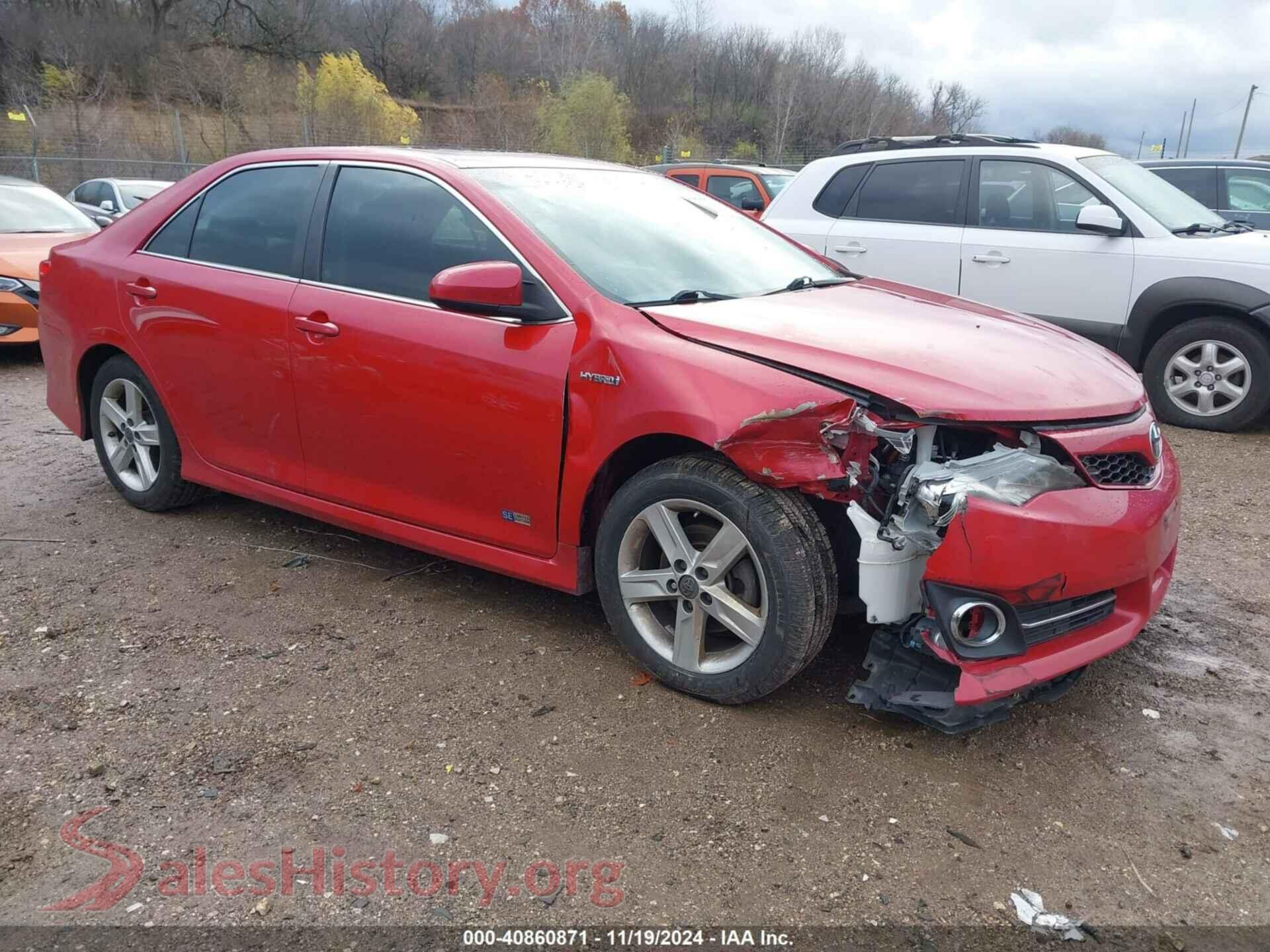 2014 TOYOTA CAMRY HYBRID — VIN 4T1BD1FK5EU121050
