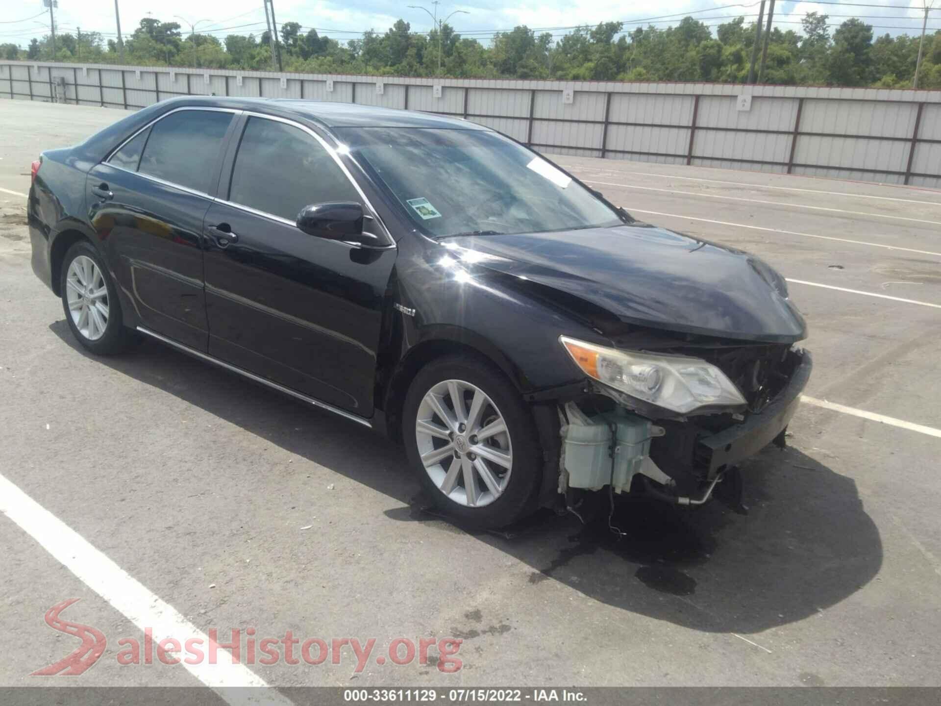 2012 TOYOTA CAMRY HYBRID — VIN 4T1BD1FK6CU055766