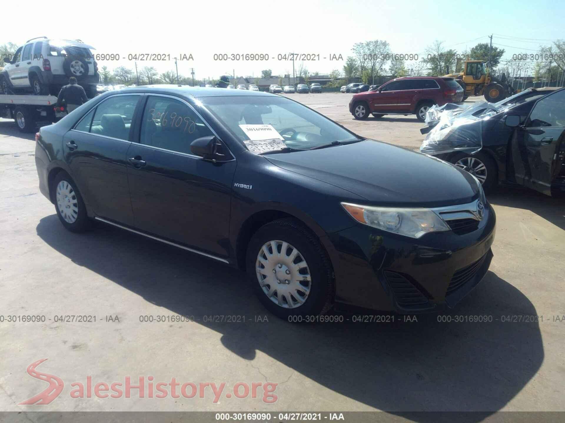 2013 TOYOTA CAMRY HYBRID — VIN 4T1BD1FK6DU084900