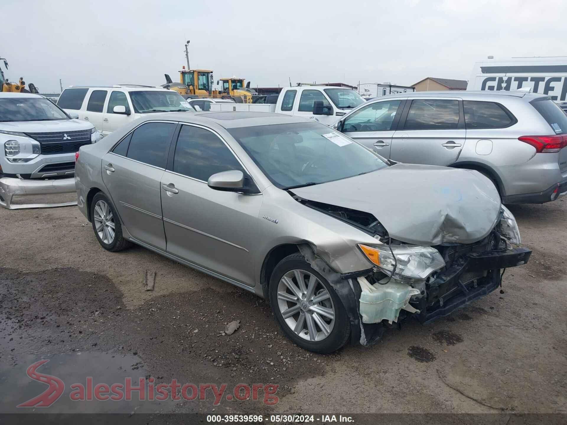 2014 TOYOTA CAMRY HYBRID — VIN 4T1BD1FK6EU106976