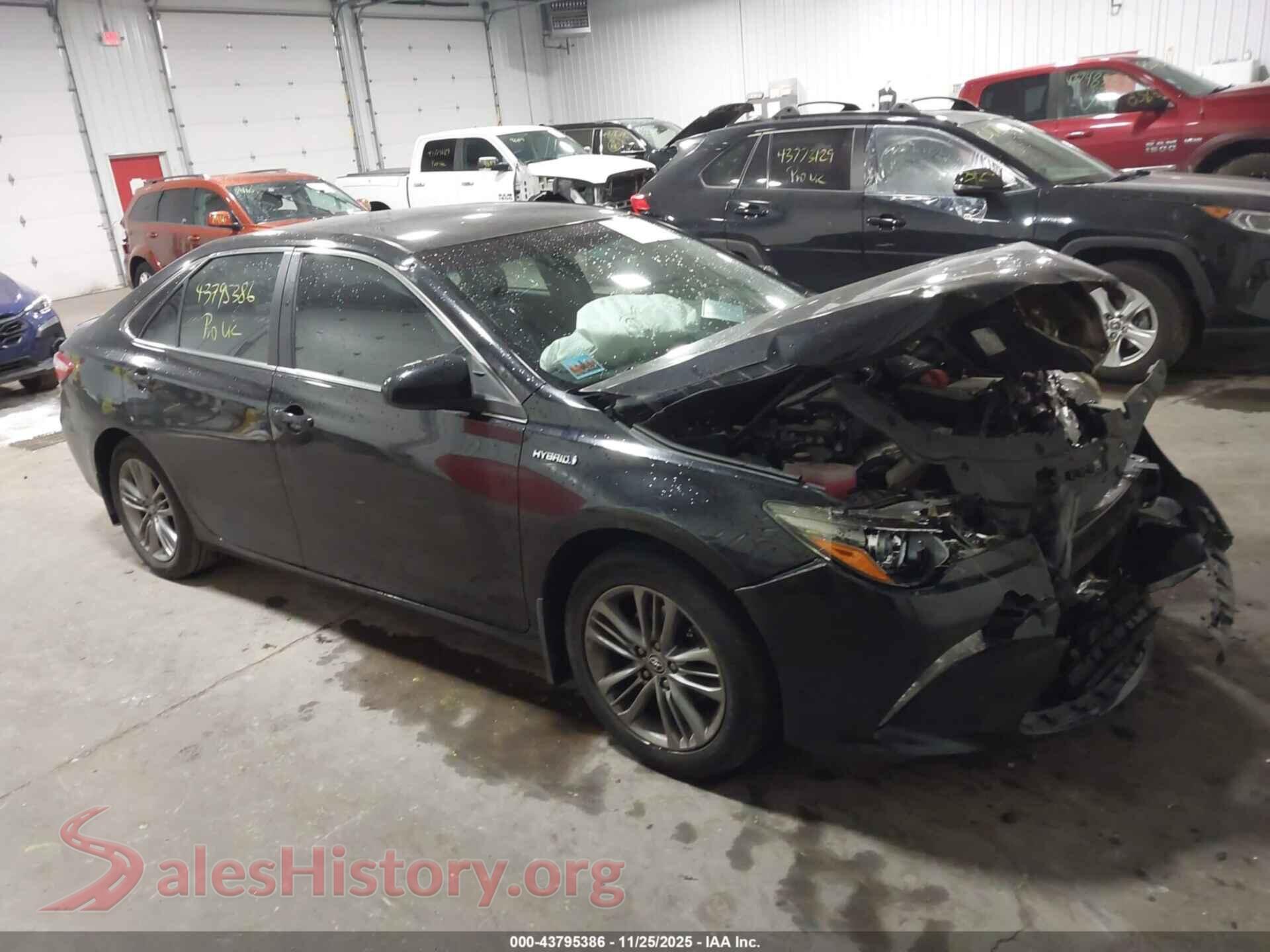 2015 TOYOTA CAMRY HYBRID — VIN 4T1BD1FK6FU165933