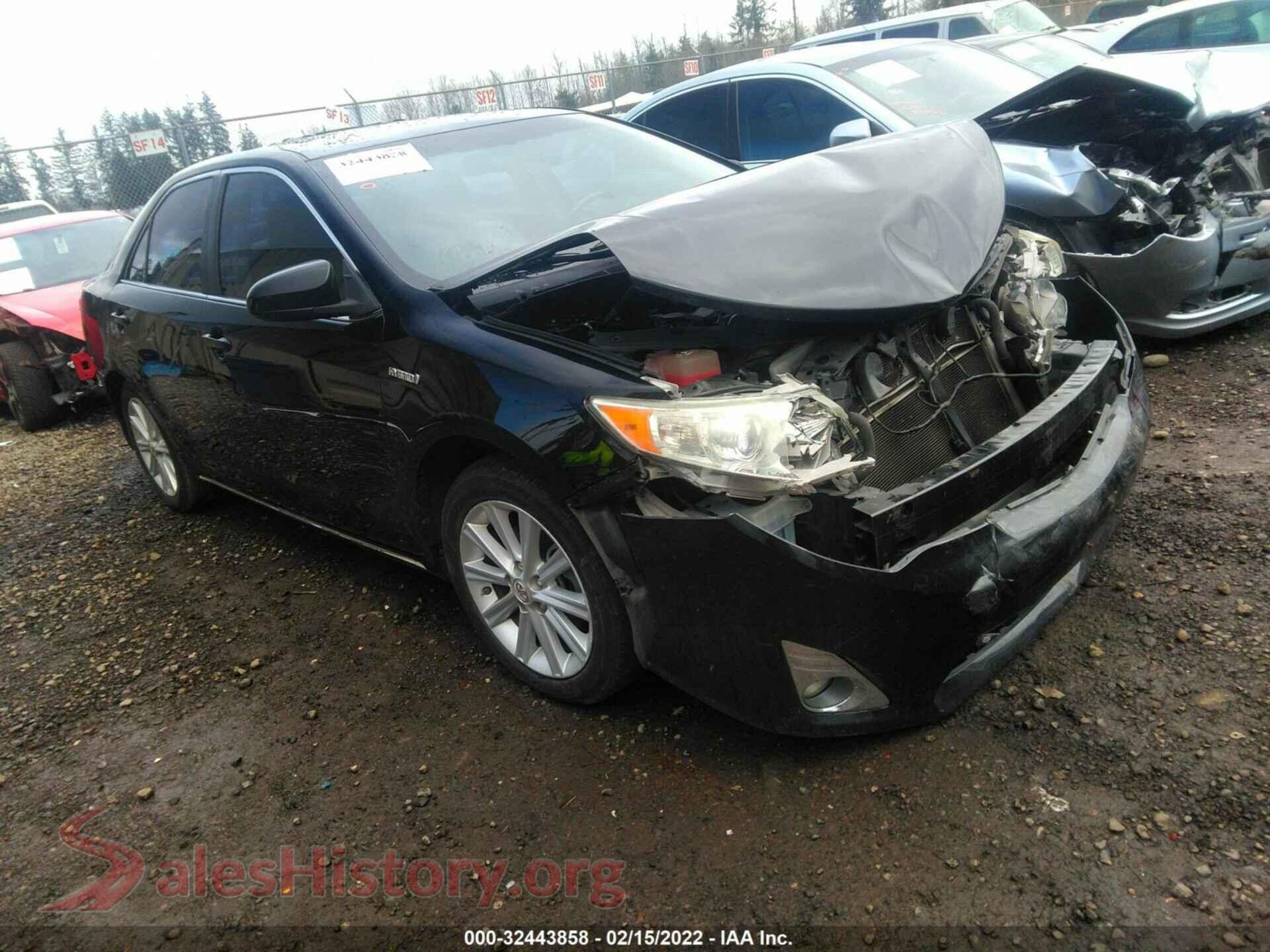 2012 TOYOTA CAMRY HYBRID — VIN 4T1BD1FK7CU008889