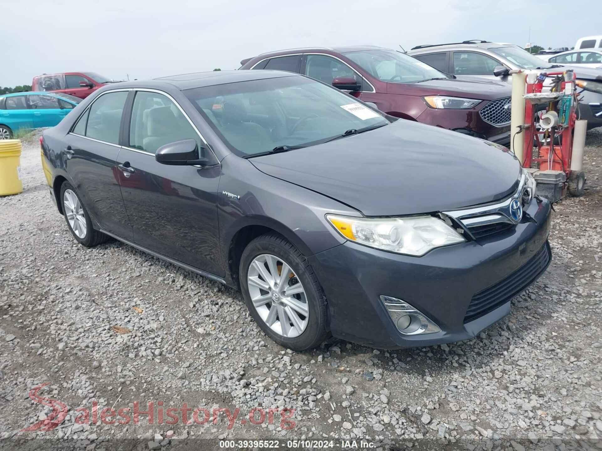 2014 TOYOTA CAMRY HYBRID — VIN 4T1BD1FK7EU109322