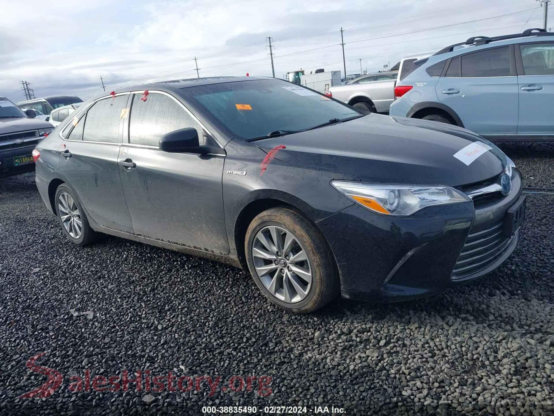 2016 TOYOTA CAMRY HYBRID — VIN 4T1BD1FK7GU198943