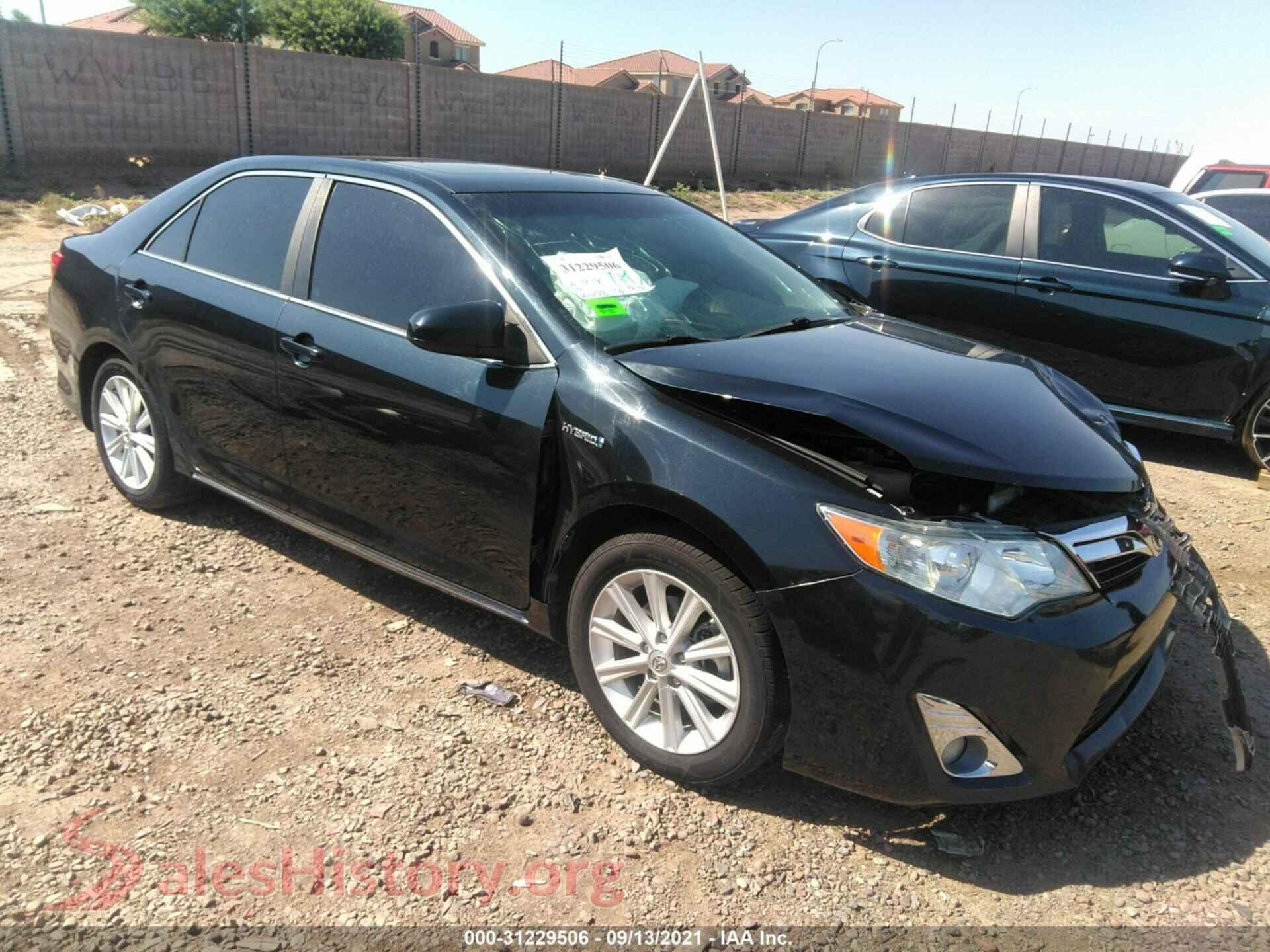 2012 TOYOTA CAMRY HYBRID — VIN 4T1BD1FK8CU045966
