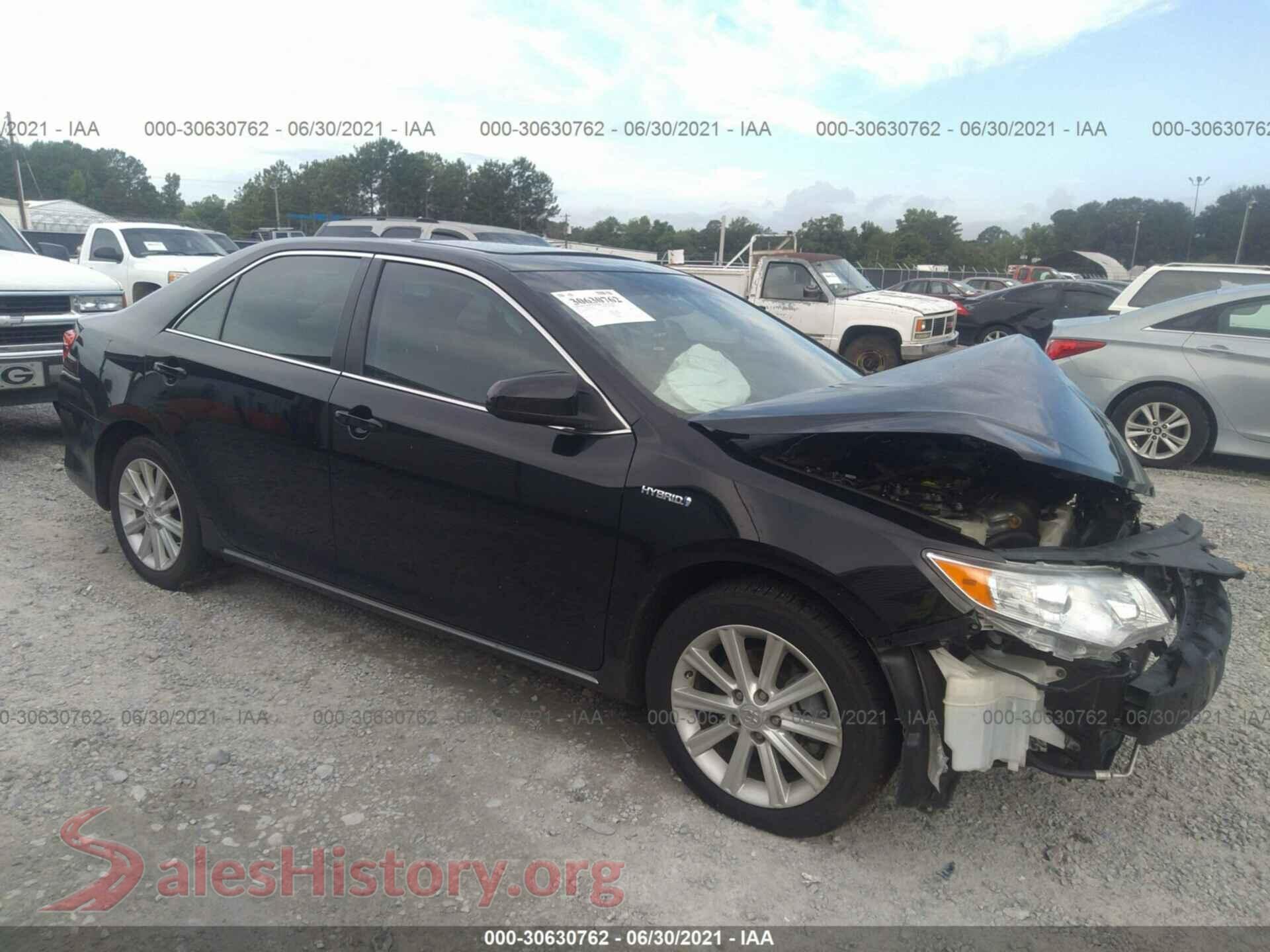 2012 TOYOTA CAMRY HYBRID — VIN 4T1BD1FK8CU055803