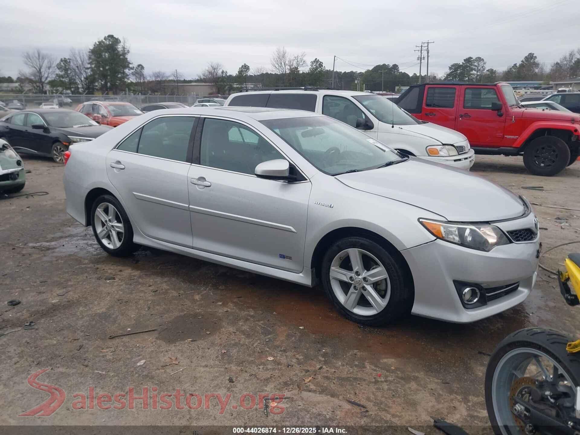 2014 TOYOTA CAMRY HYBRID — VIN 4T1BD1FK8EU122113