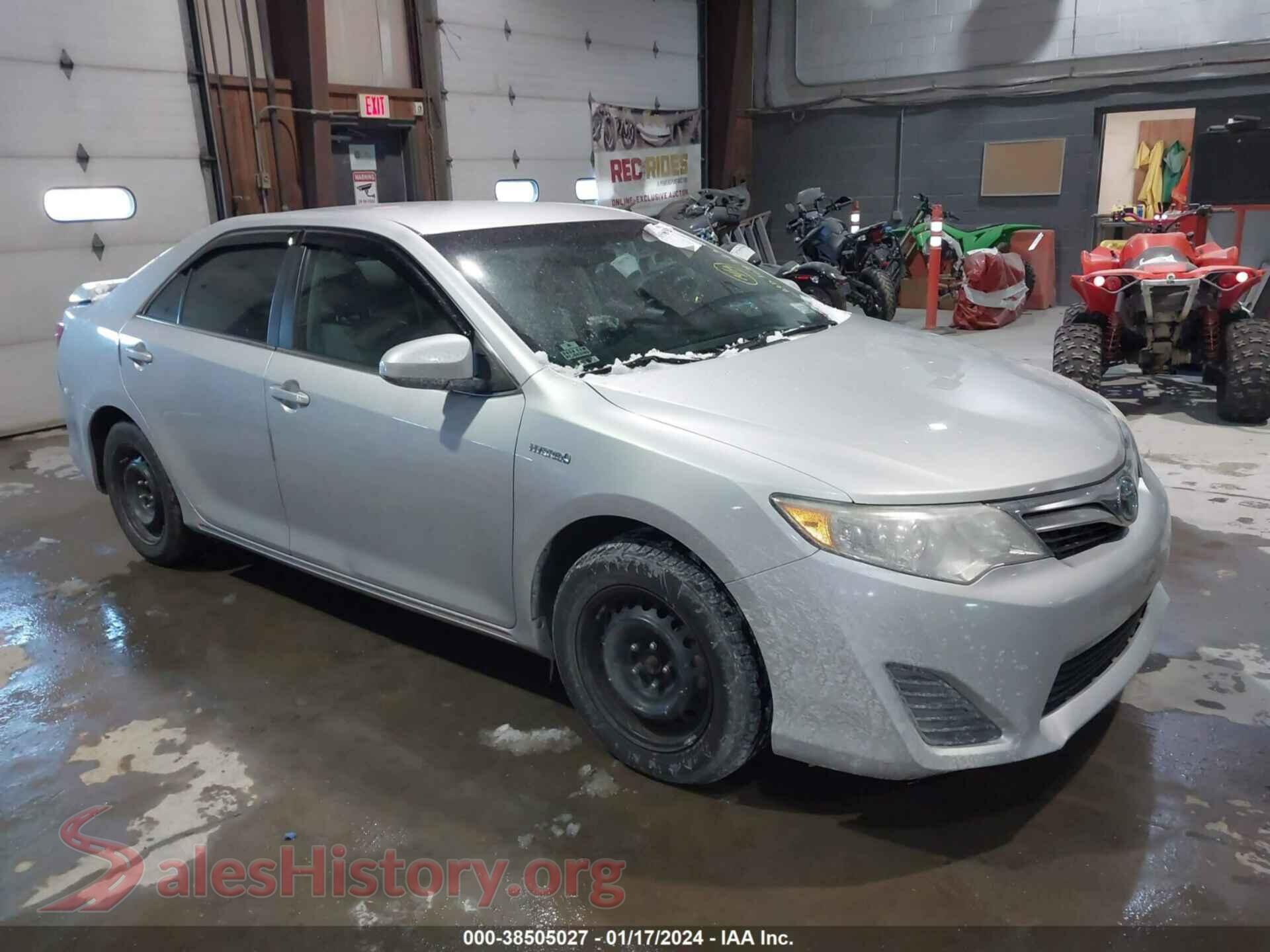 2013 TOYOTA CAMRY HYBRID — VIN 4T1BD1FK9DU087290