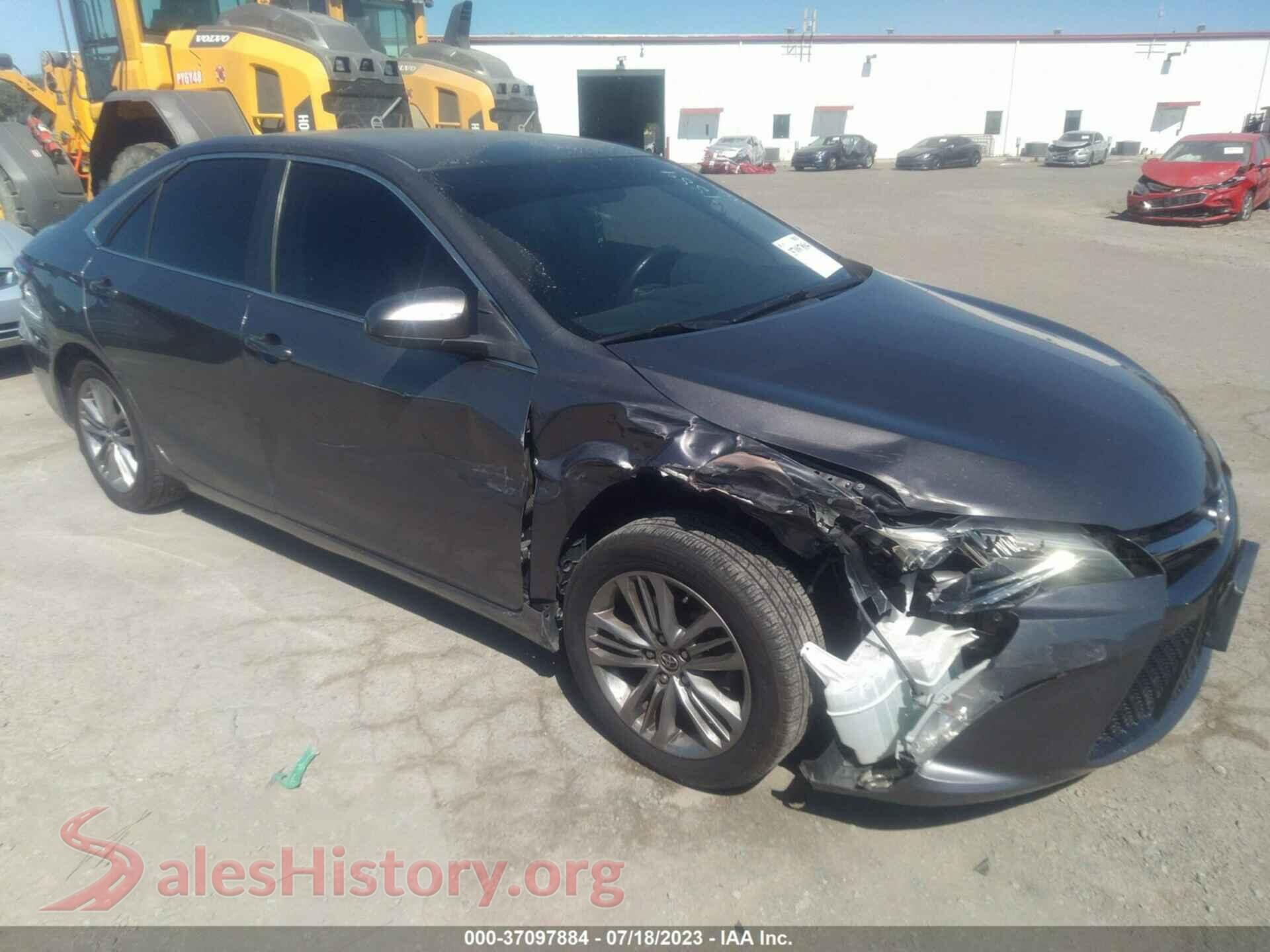 2016 TOYOTA CAMRY — VIN 4T1BF1FK4GU531075