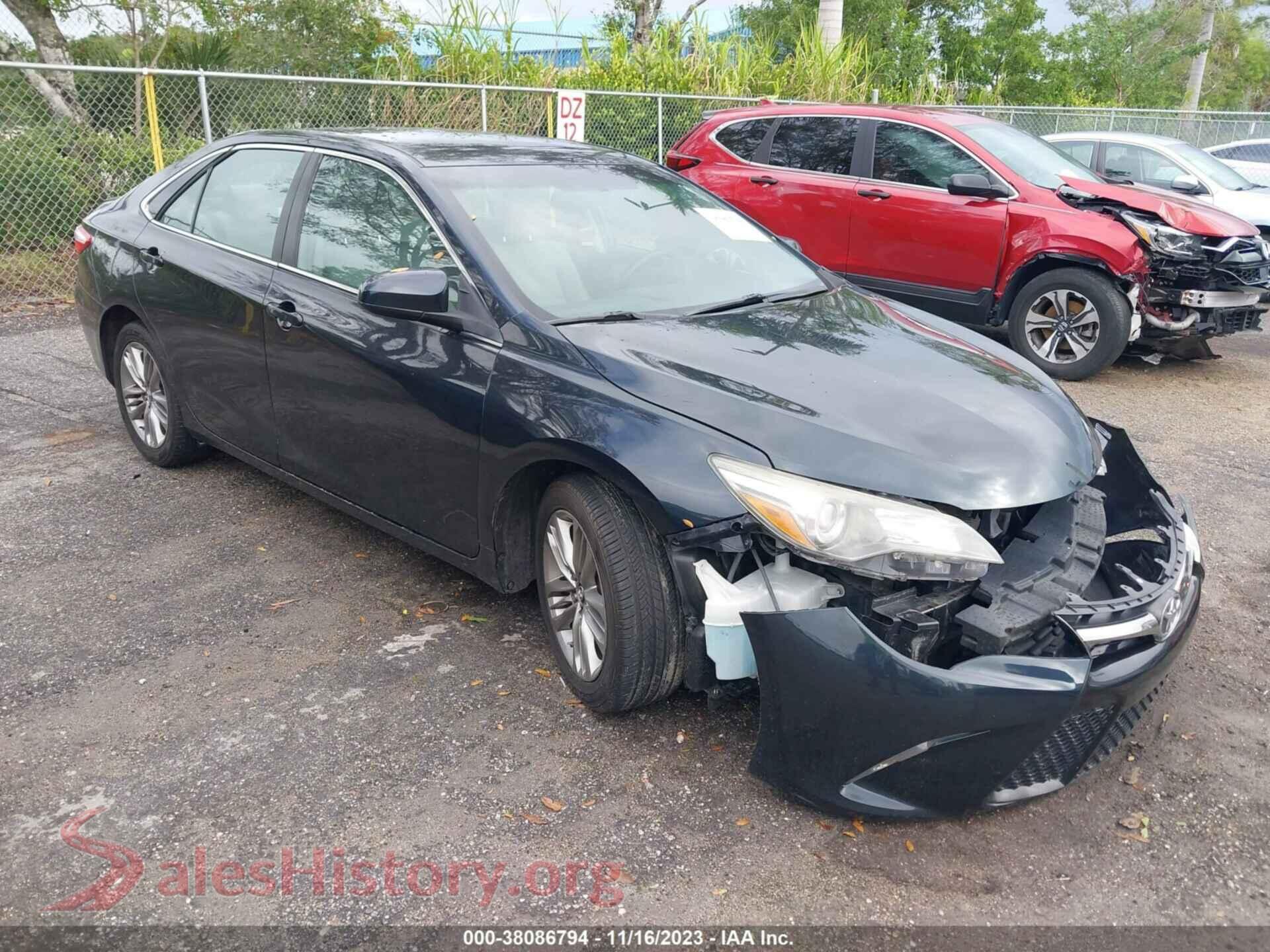 2016 TOYOTA CAMRY — VIN 4T1BF1FK6GU574414