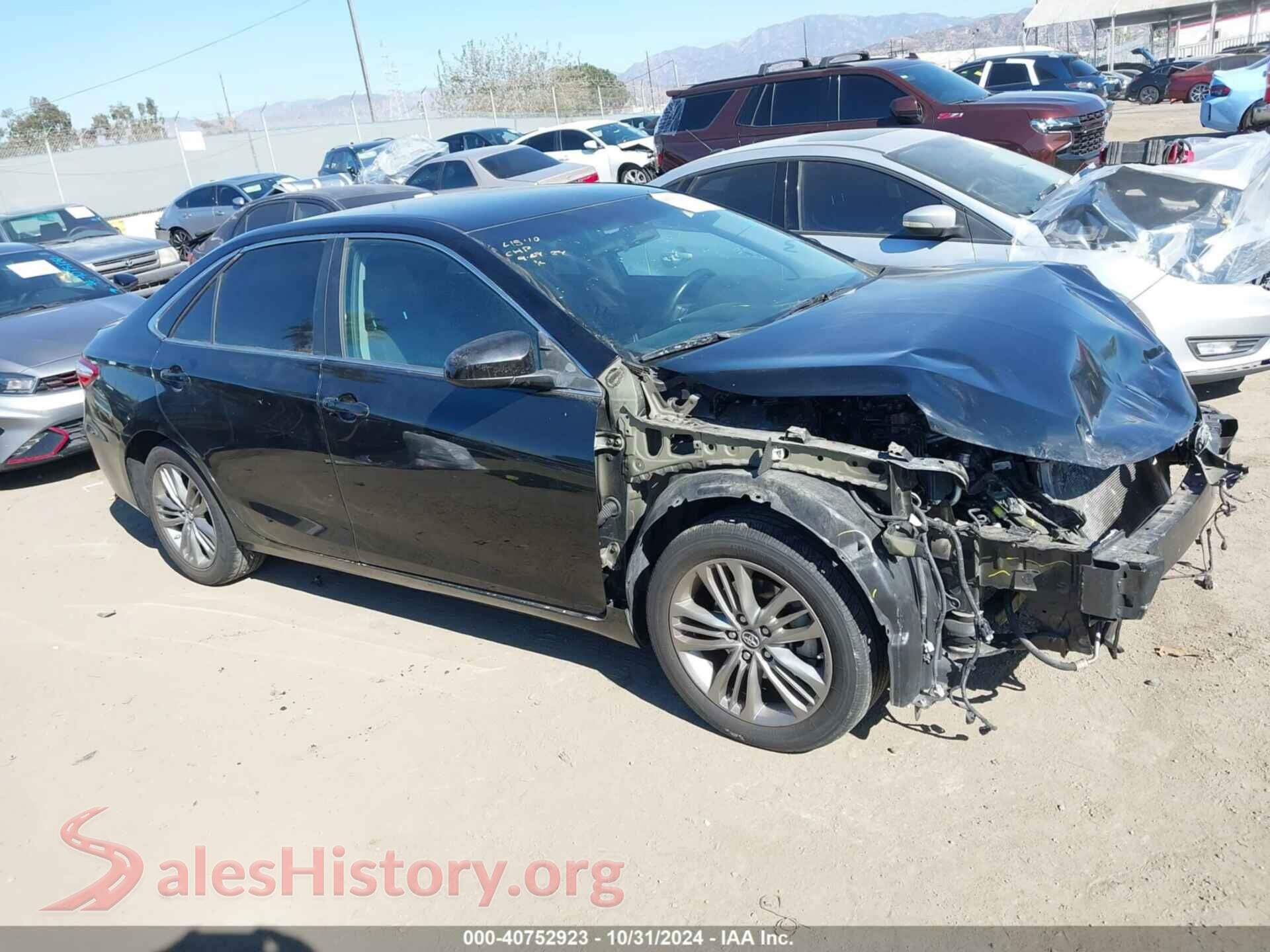 2017 TOYOTA CAMRY — VIN 4T1BF1FK8HU645565