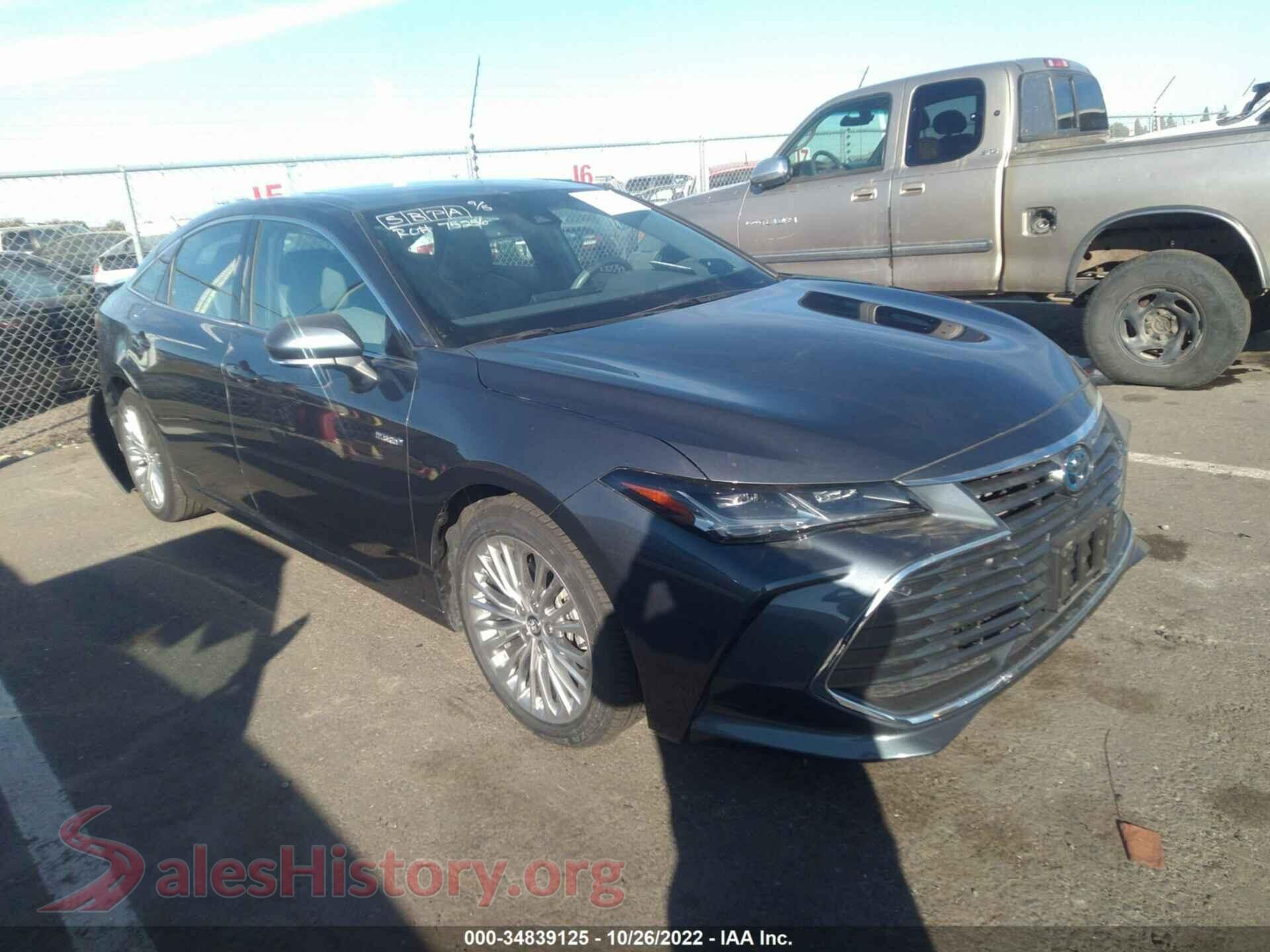 2020 TOYOTA AVALON — VIN 4T1D21FBXLU012904