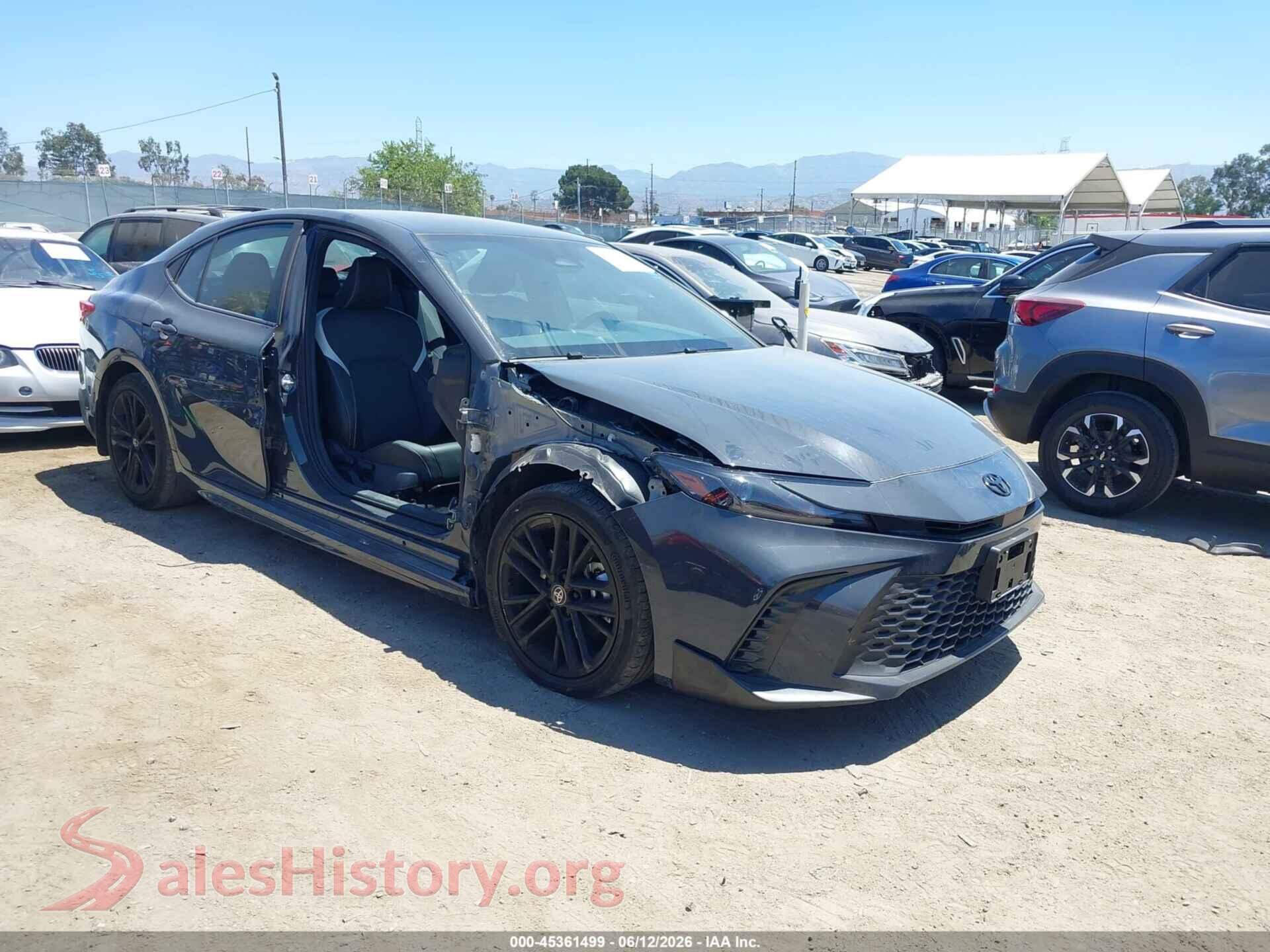 2025 TOYOTA CAMRY — VIN 4T1DAACK1SU562109