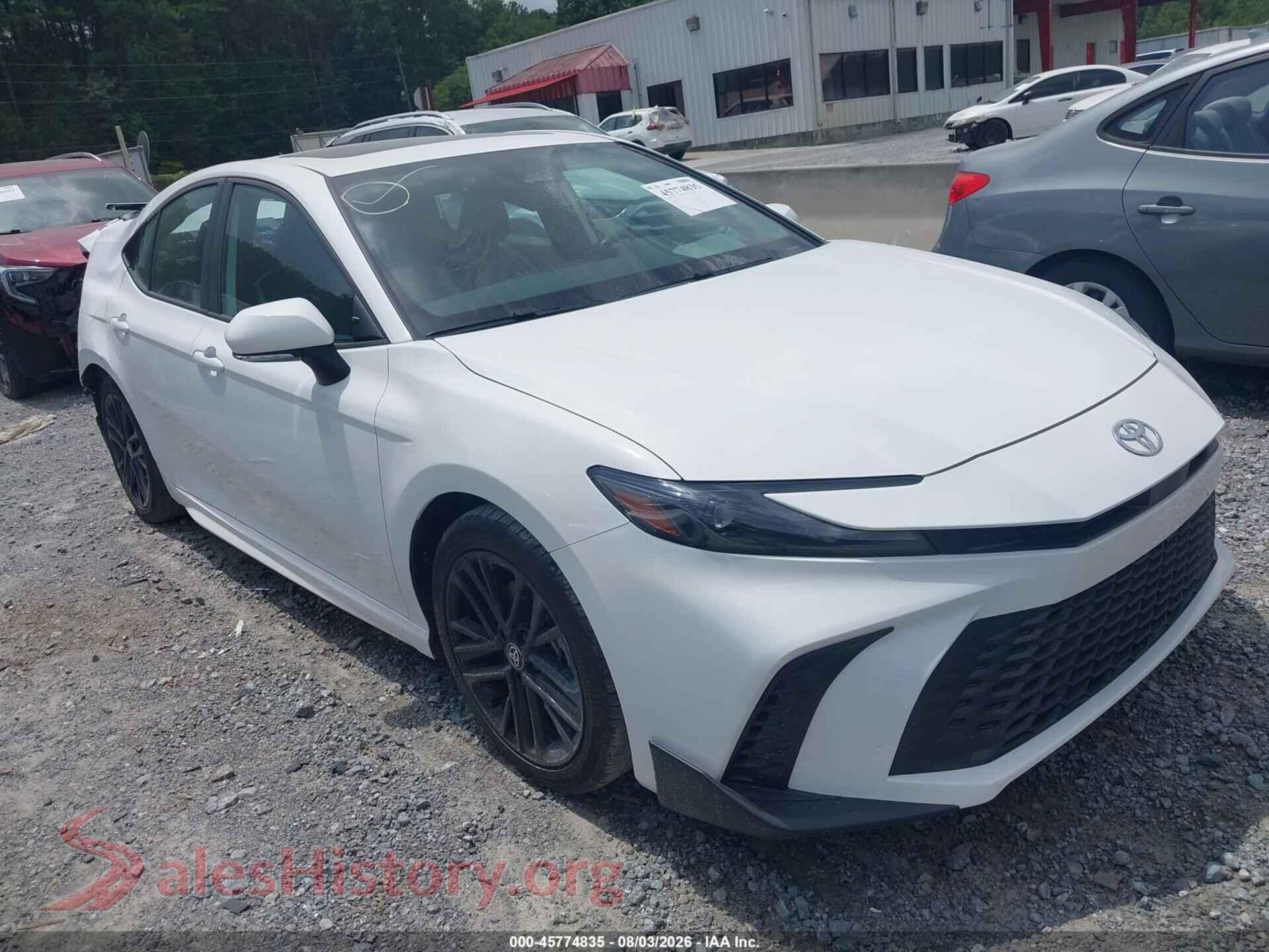 2025 TOYOTA CAMRY — VIN 4T1DAACK4SU524163