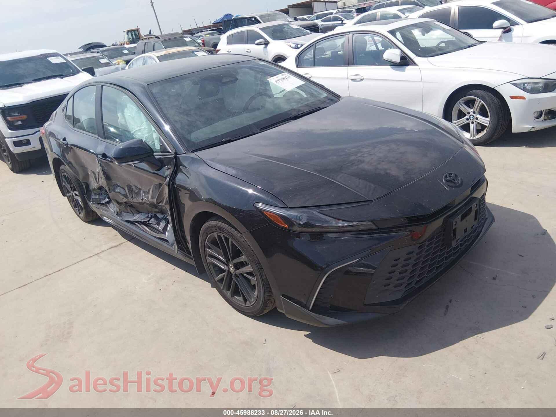 2025 TOYOTA CAMRY — VIN 4T1DAACK6SU018026