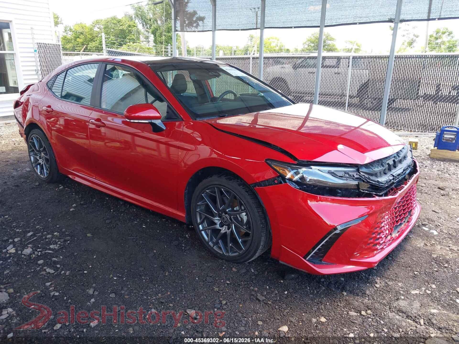 2025 TOYOTA CAMRY — VIN 4T1DAACK8SU094542
