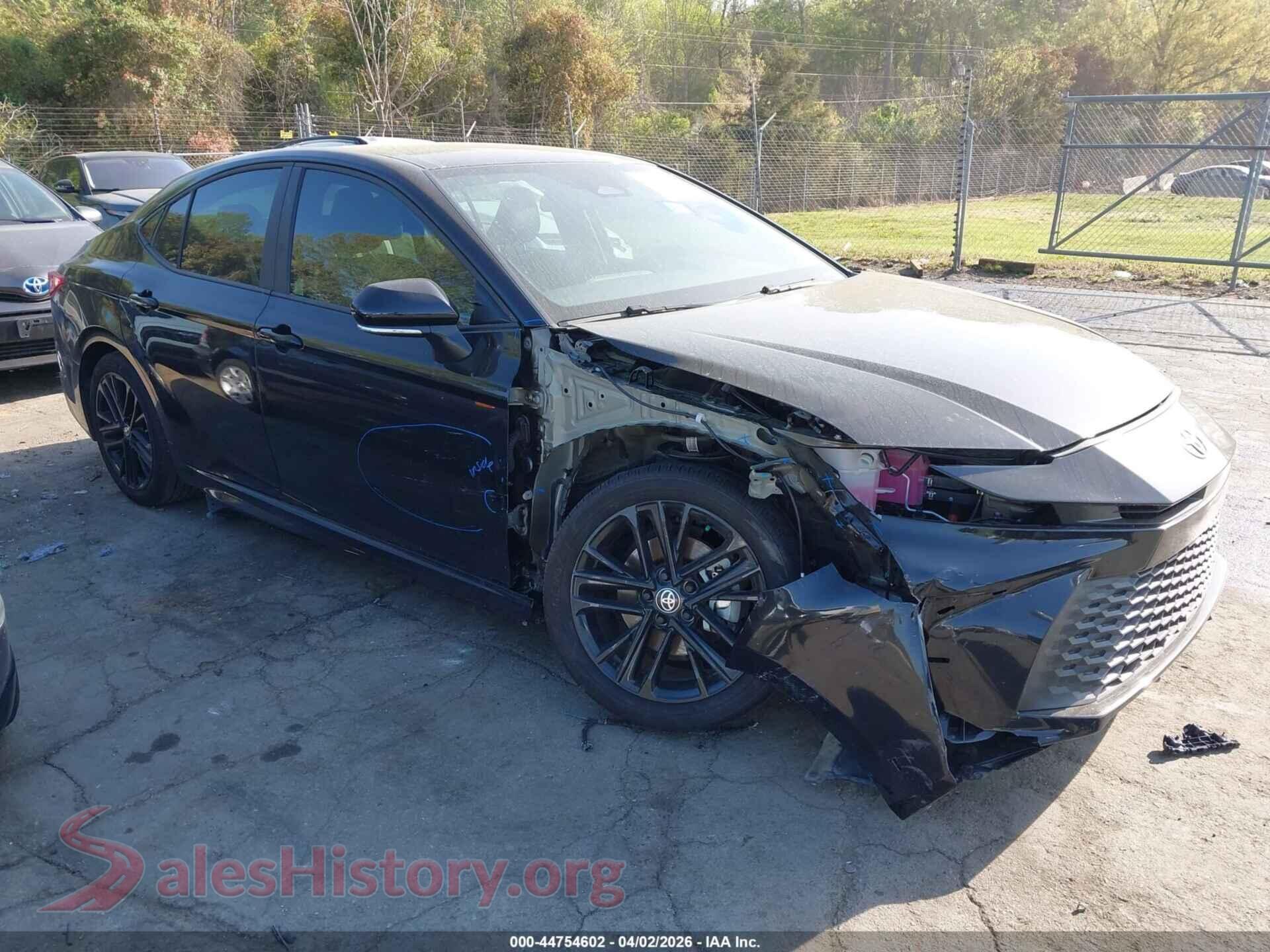 2025 TOYOTA CAMRY — VIN 4T1DAACK8SU158417