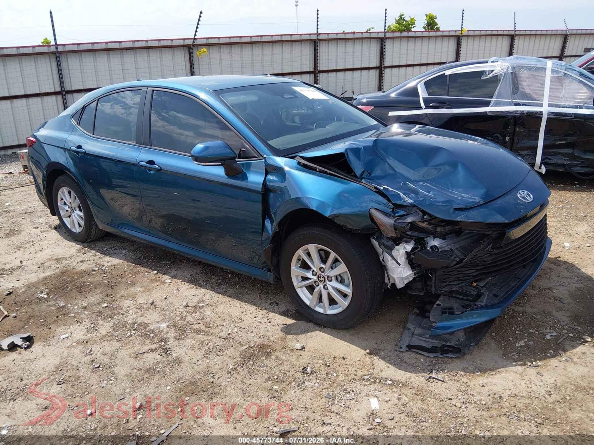 2025 TOYOTA CAMRY — VIN 4T1DAACK8SU169286