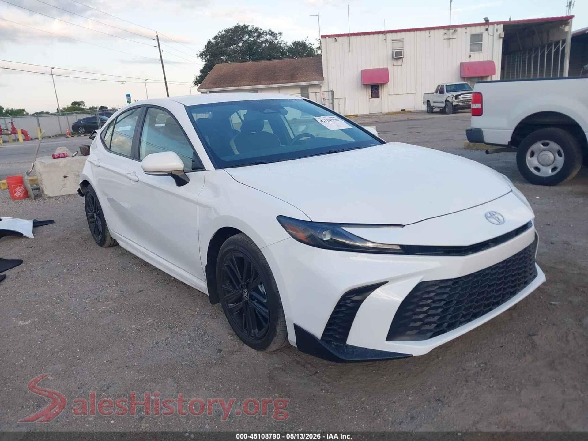 2025 TOYOTA CAMRY — VIN 4T1DAACK8SU625450