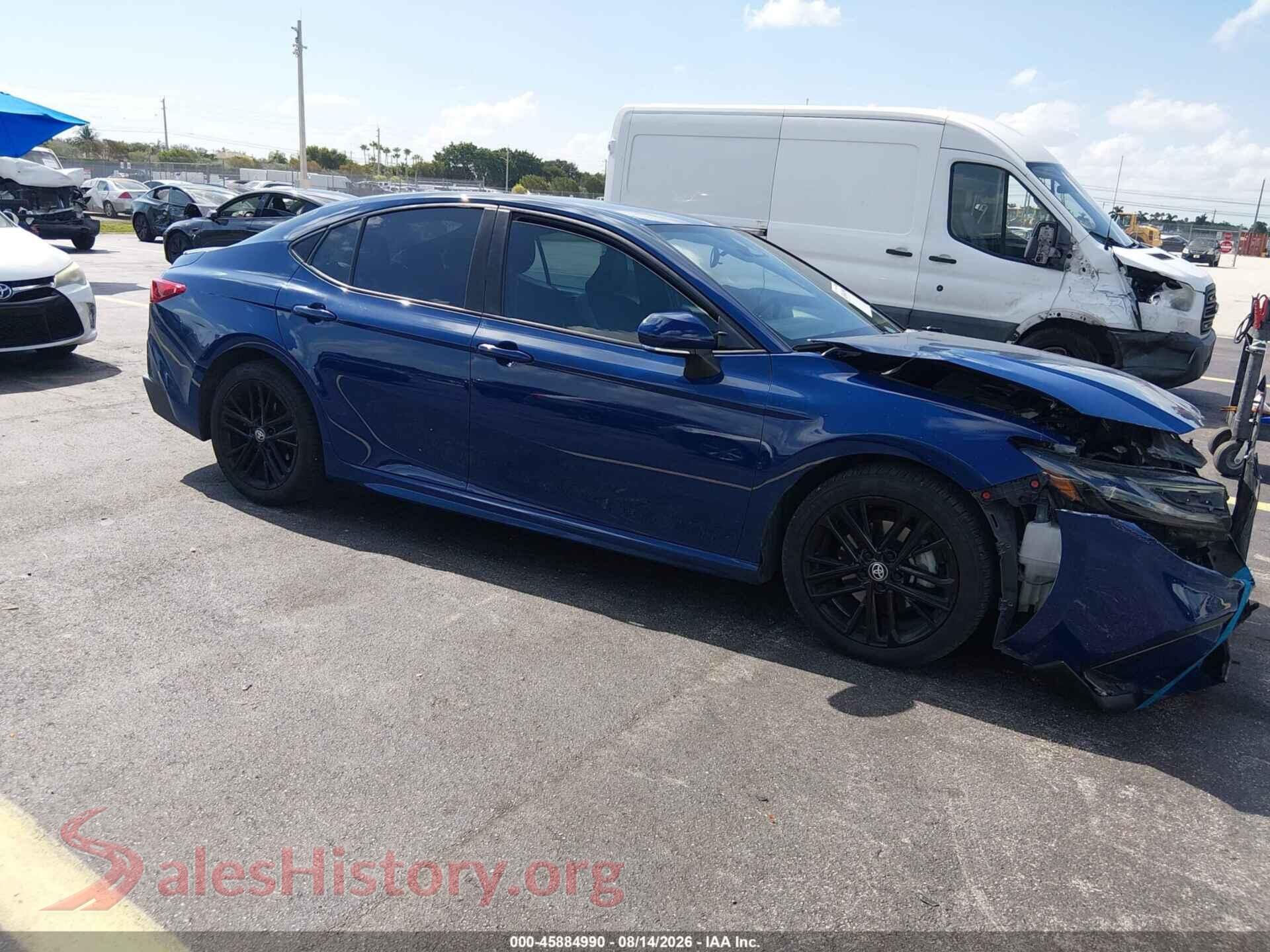2025 TOYOTA CAMRY — VIN 4T1DAACK9SU002967