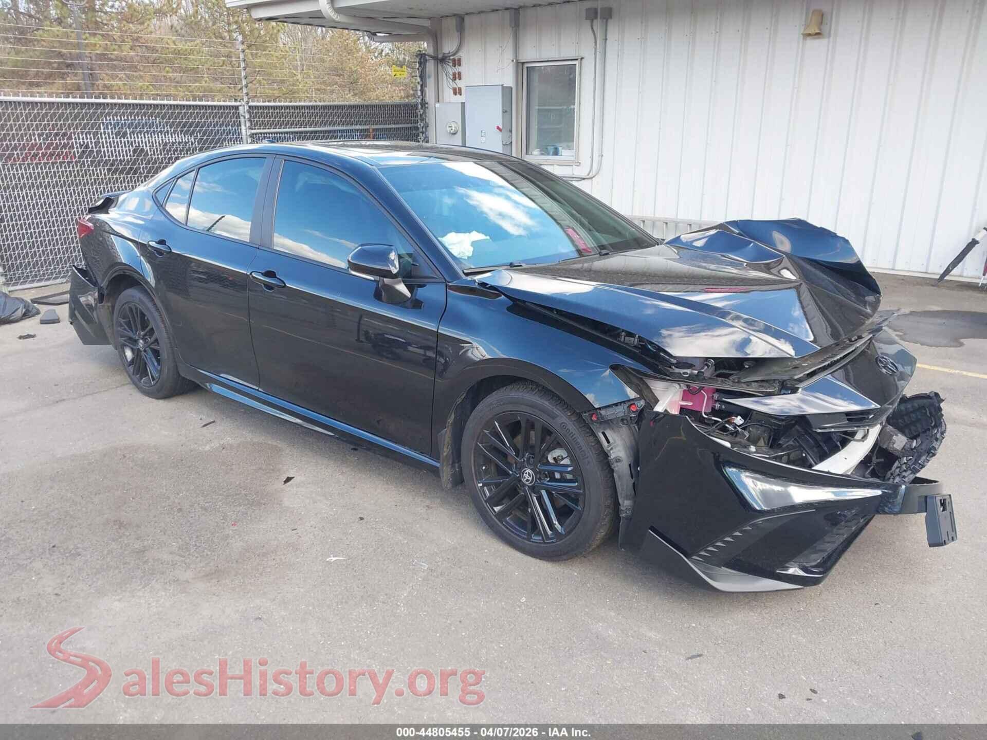2025 TOYOTA CAMRY — VIN 4T1DBADK2SU007326
