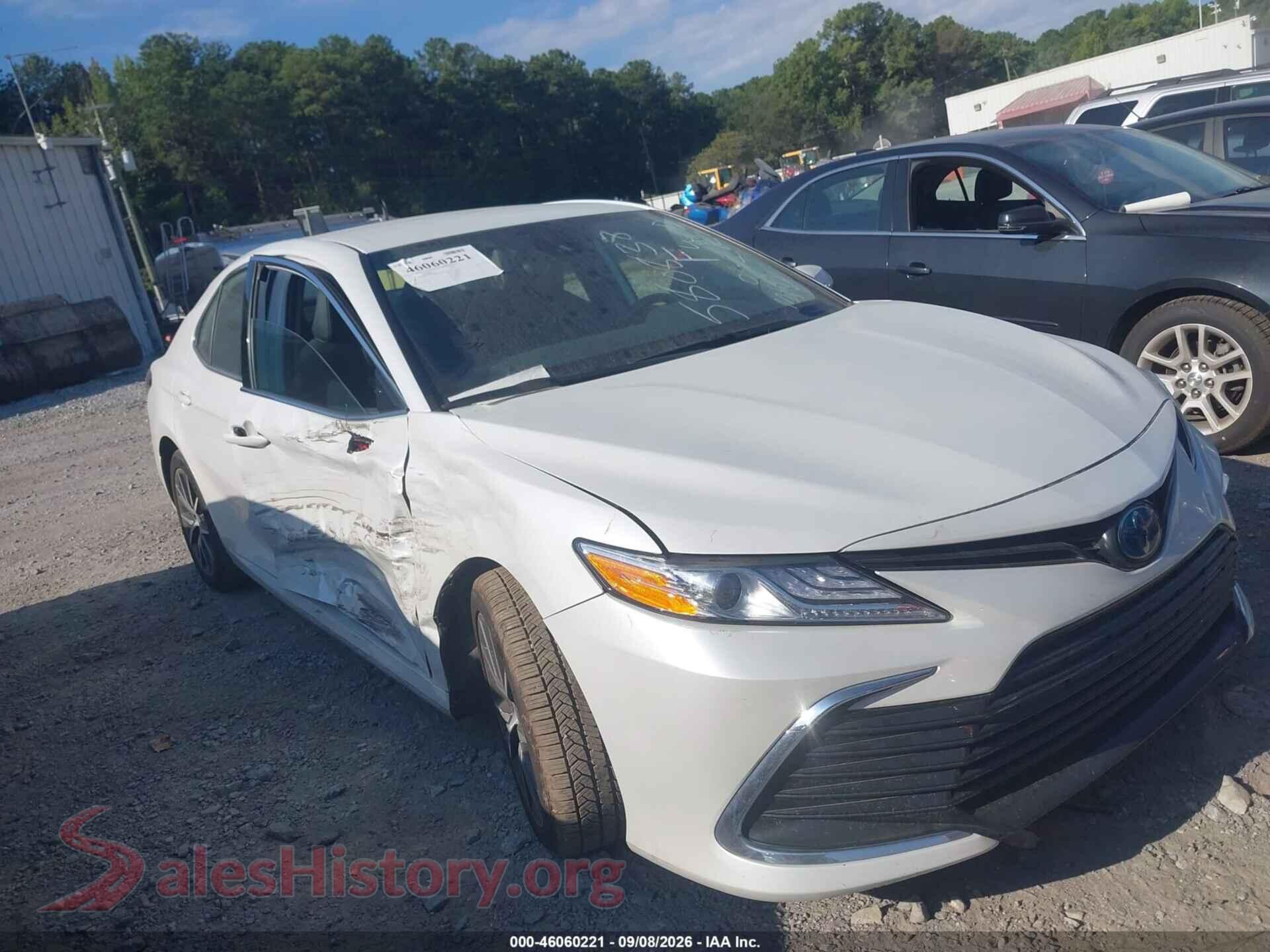 2022 TOYOTA CAMRY — VIN 4T1F31AK2NU580838