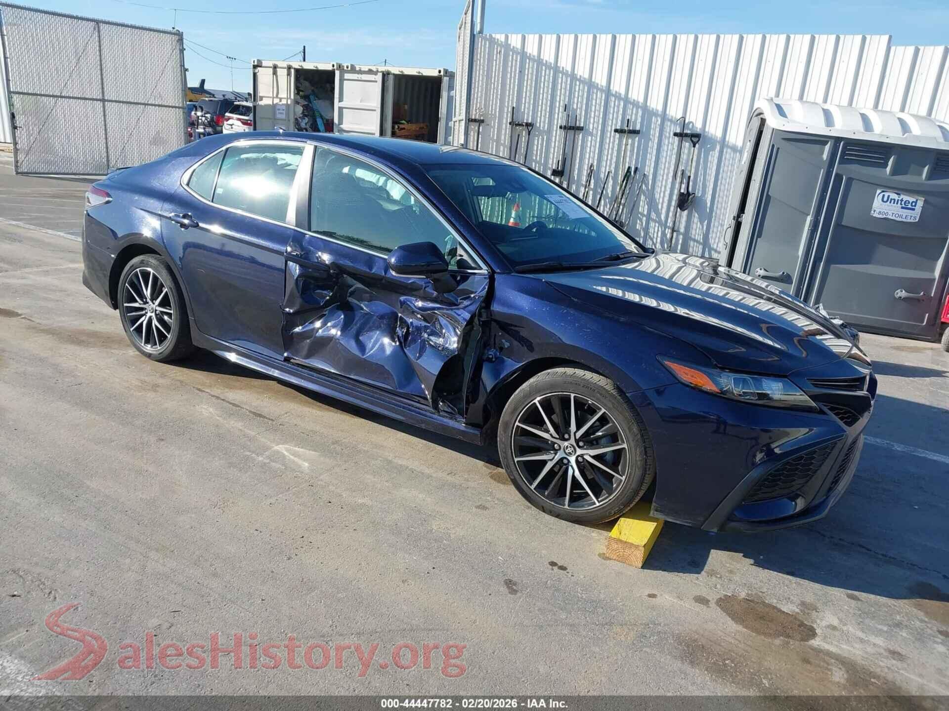 2022 TOYOTA CAMRY — VIN 4T1G31AK1NU596243