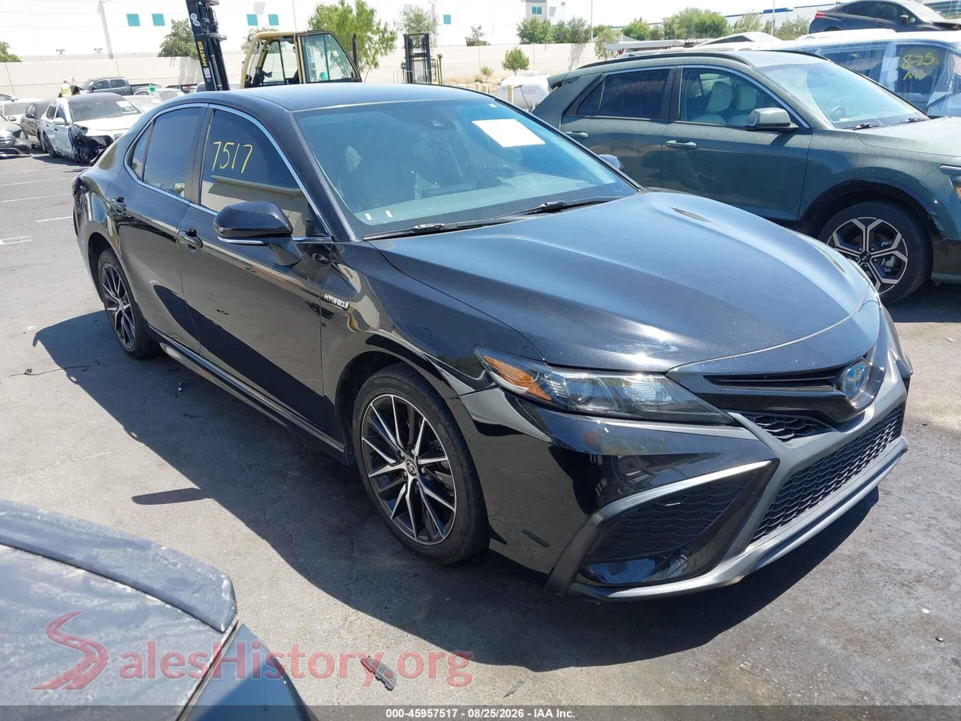 2021 TOYOTA CAMRY — VIN 4T1G31AK2MU559927