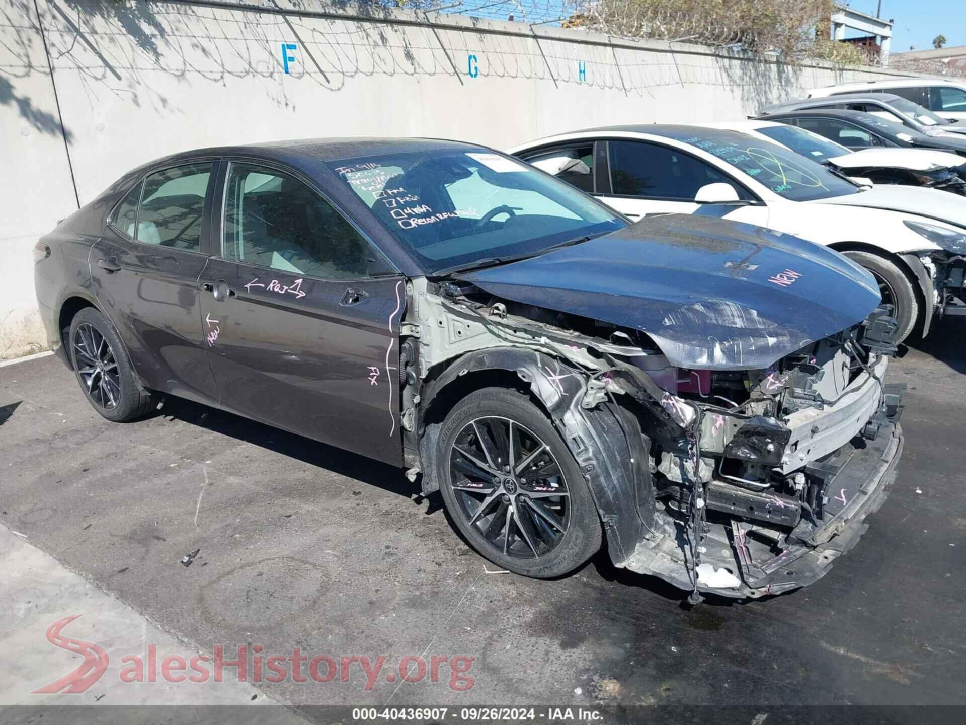 2022 TOYOTA CAMRY — VIN 4T1G31AK7NU036520