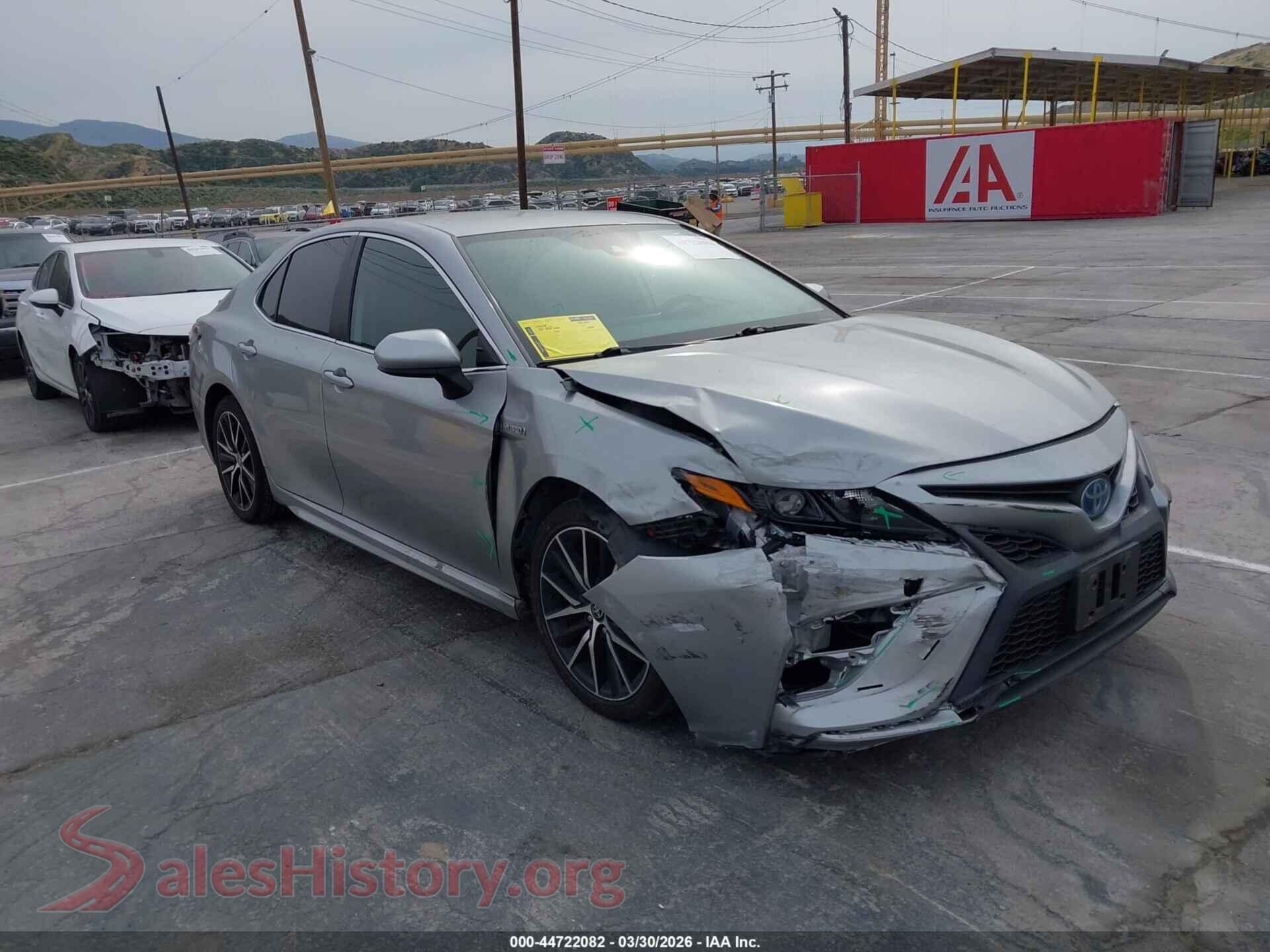 2021 TOYOTA CAMRY — VIN 4T1G31AK9MU556362