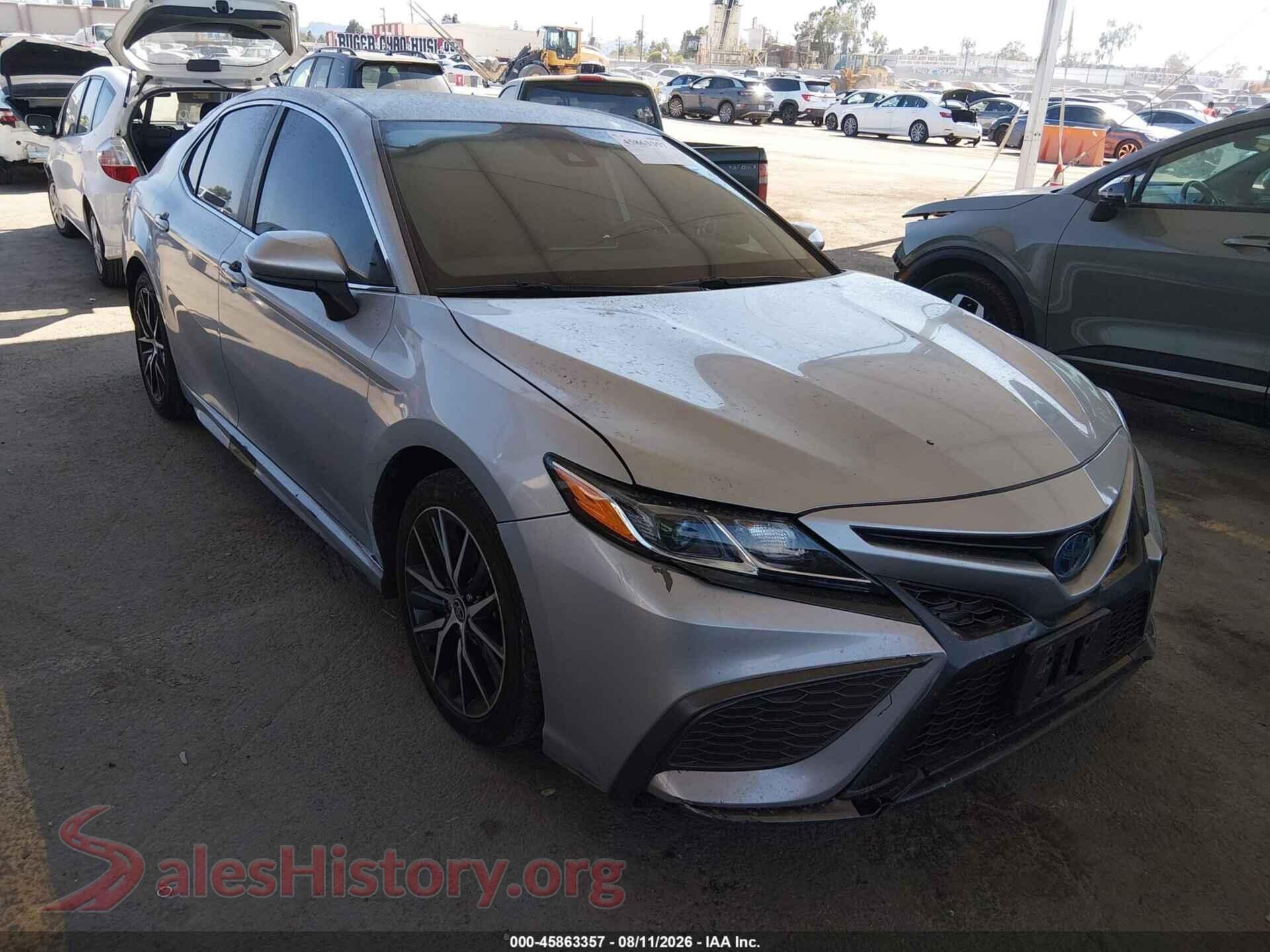 2021 TOYOTA CAMRY — VIN 4T1G31AKXMU567872