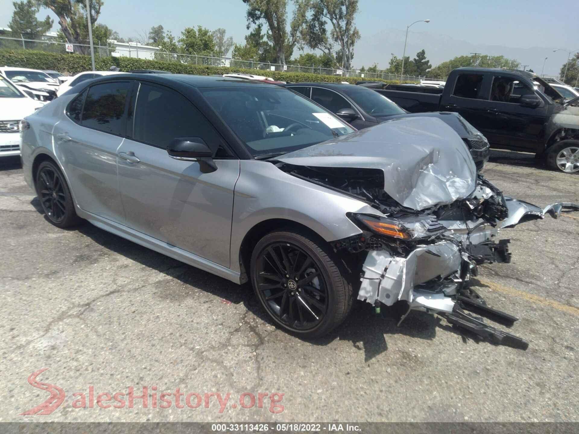 2022 TOYOTA CAMRY — VIN 4T1K31AK3NU037710