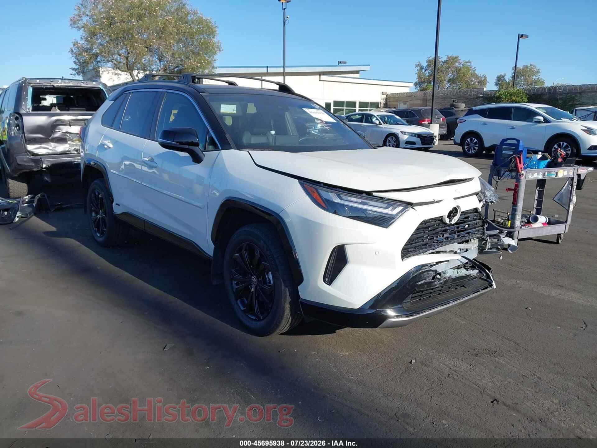 2022 TOYOTA RAV4 HYBRID — VIN 4T3E6RFV3NU078609
