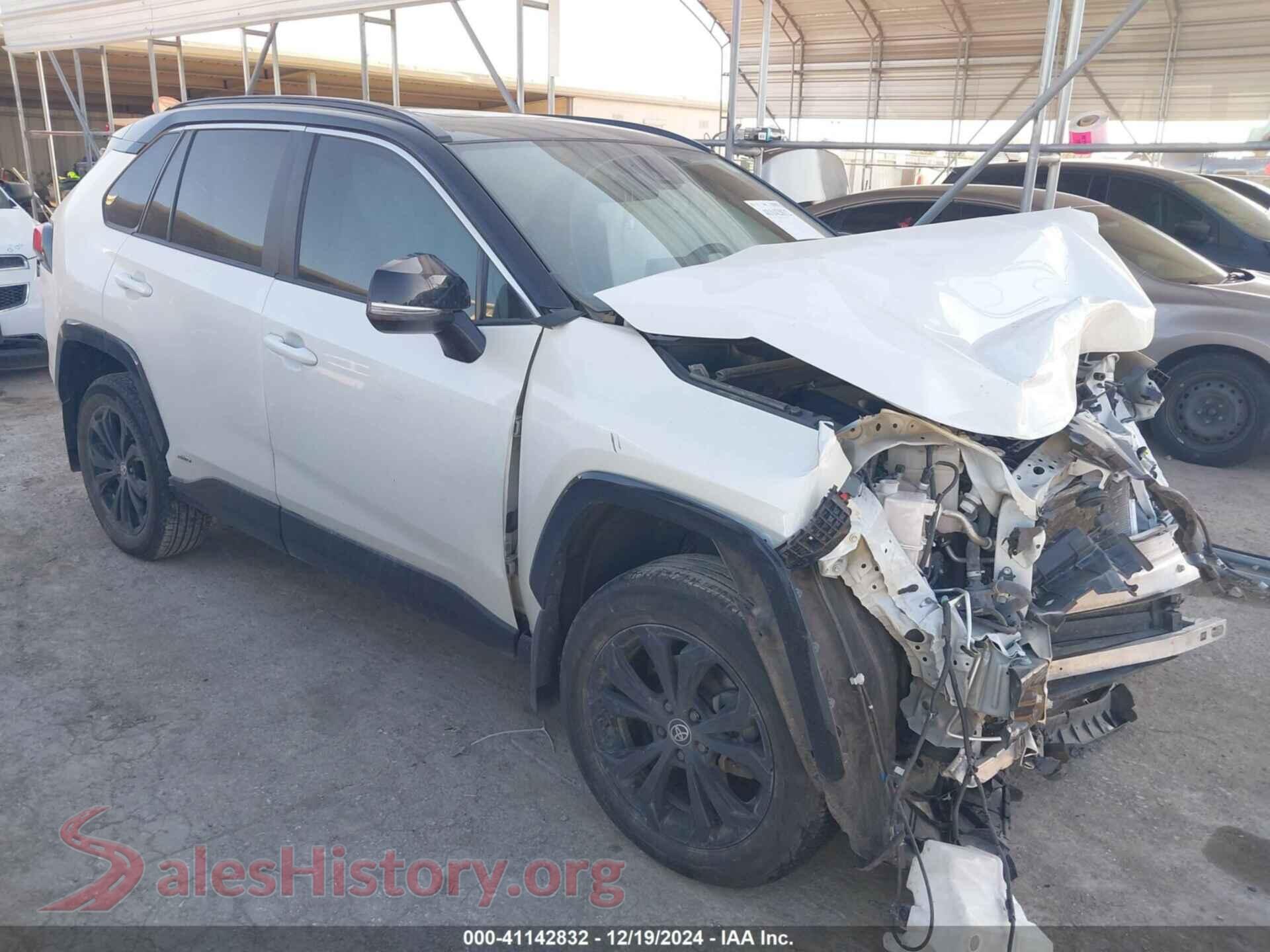 2022 TOYOTA RAV4 HYBRID — VIN 4T3E6RFVXNU079594